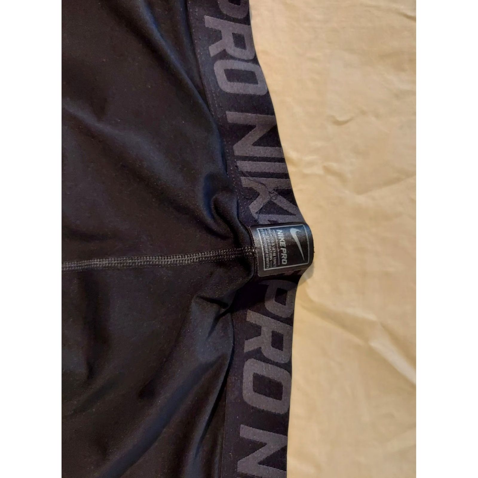 Nike Nike Pro Pants Mens L Black Athletic Sweatpants Gym & Training Regular Size Type Size US 33 - 3 Thumbnail