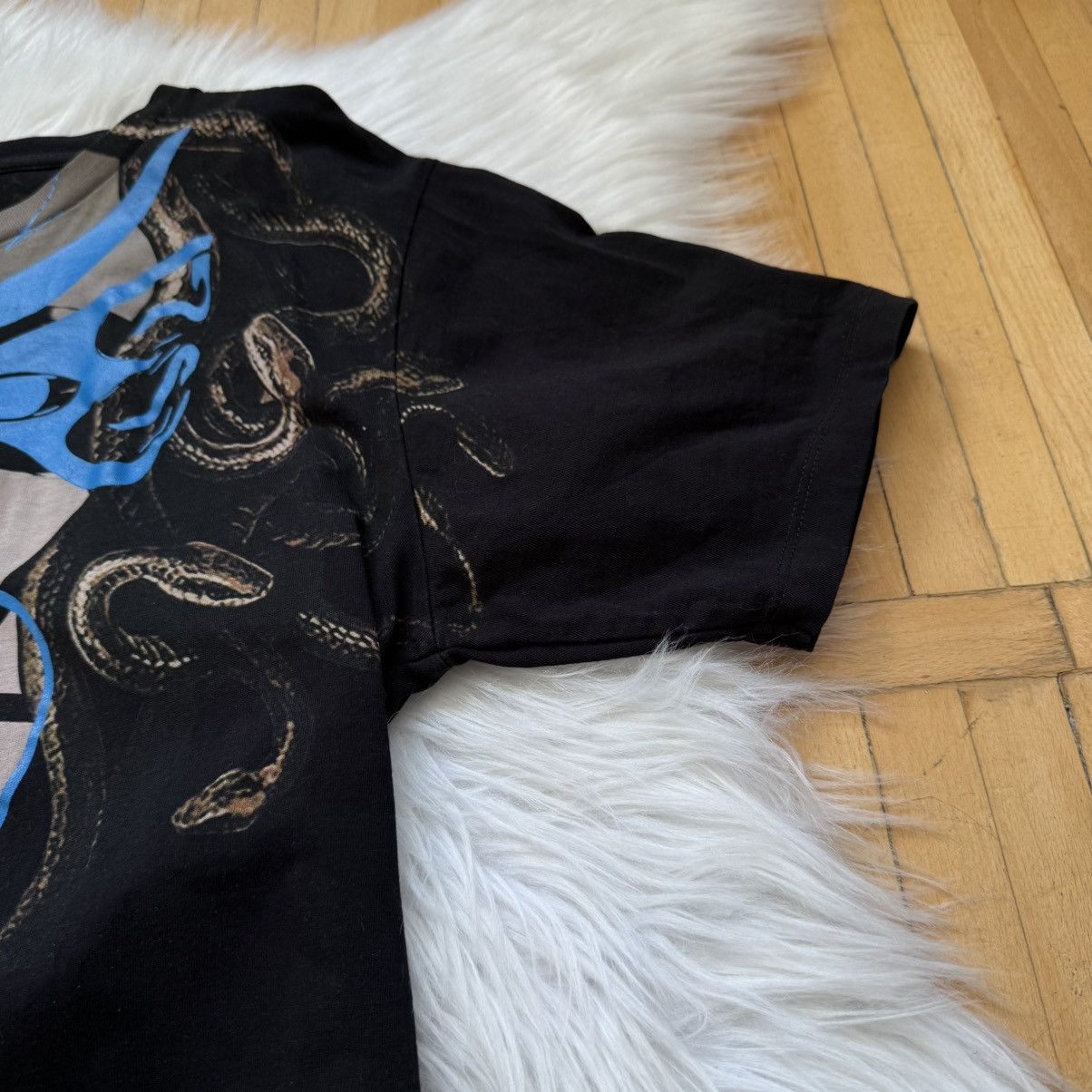 Marcelo Burlon 📌 Crazy Marcelo Burlon Y2K Medusa Graphic T-Shirt Size US XXS / EU 40 - 9 Thumbnail