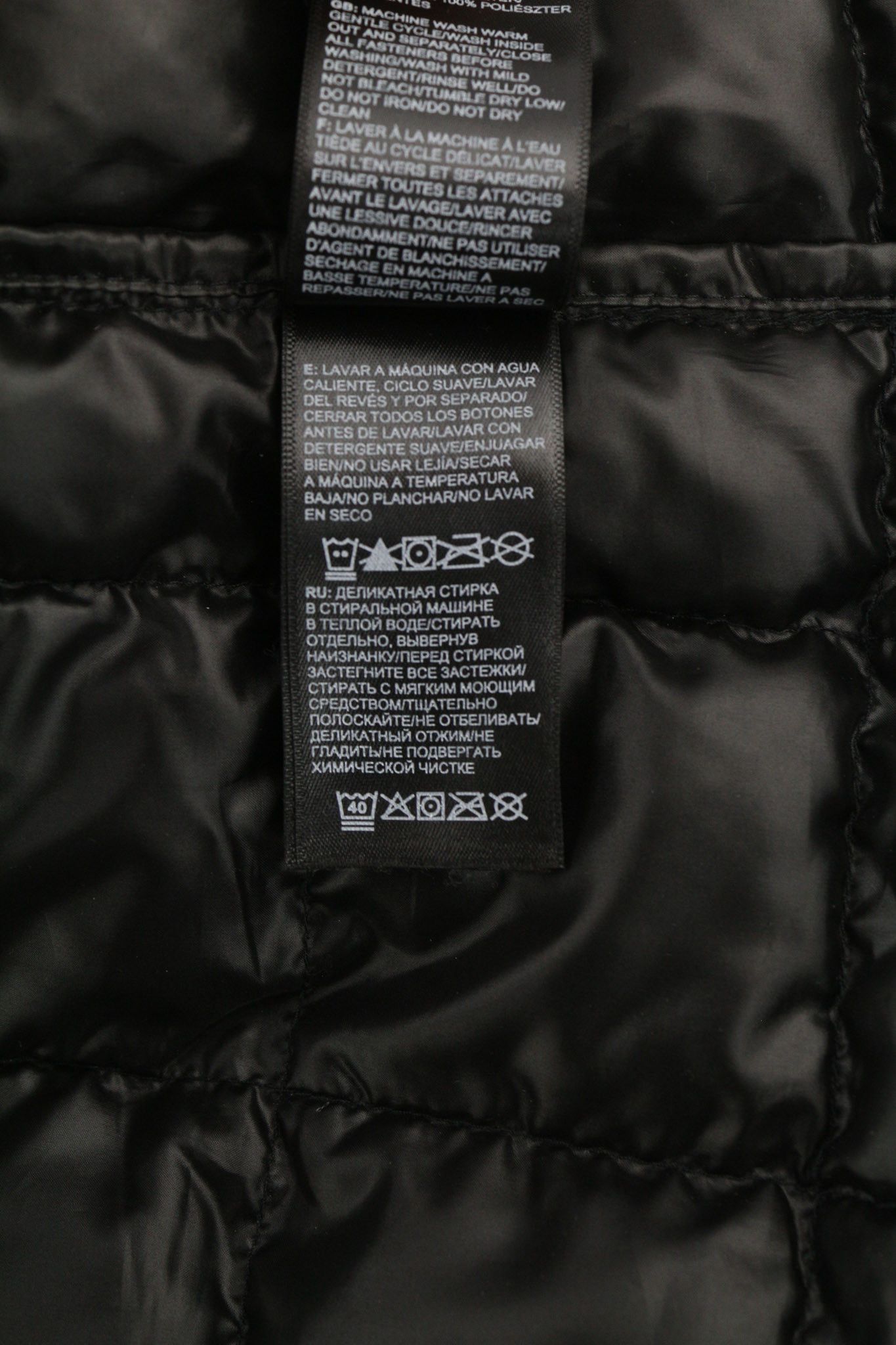 The North Face THERMOBALL ECO XL Black 700 Down Quilted Zip 80946 Size US XL / EU 56 / 4 - 9 Thumbnail