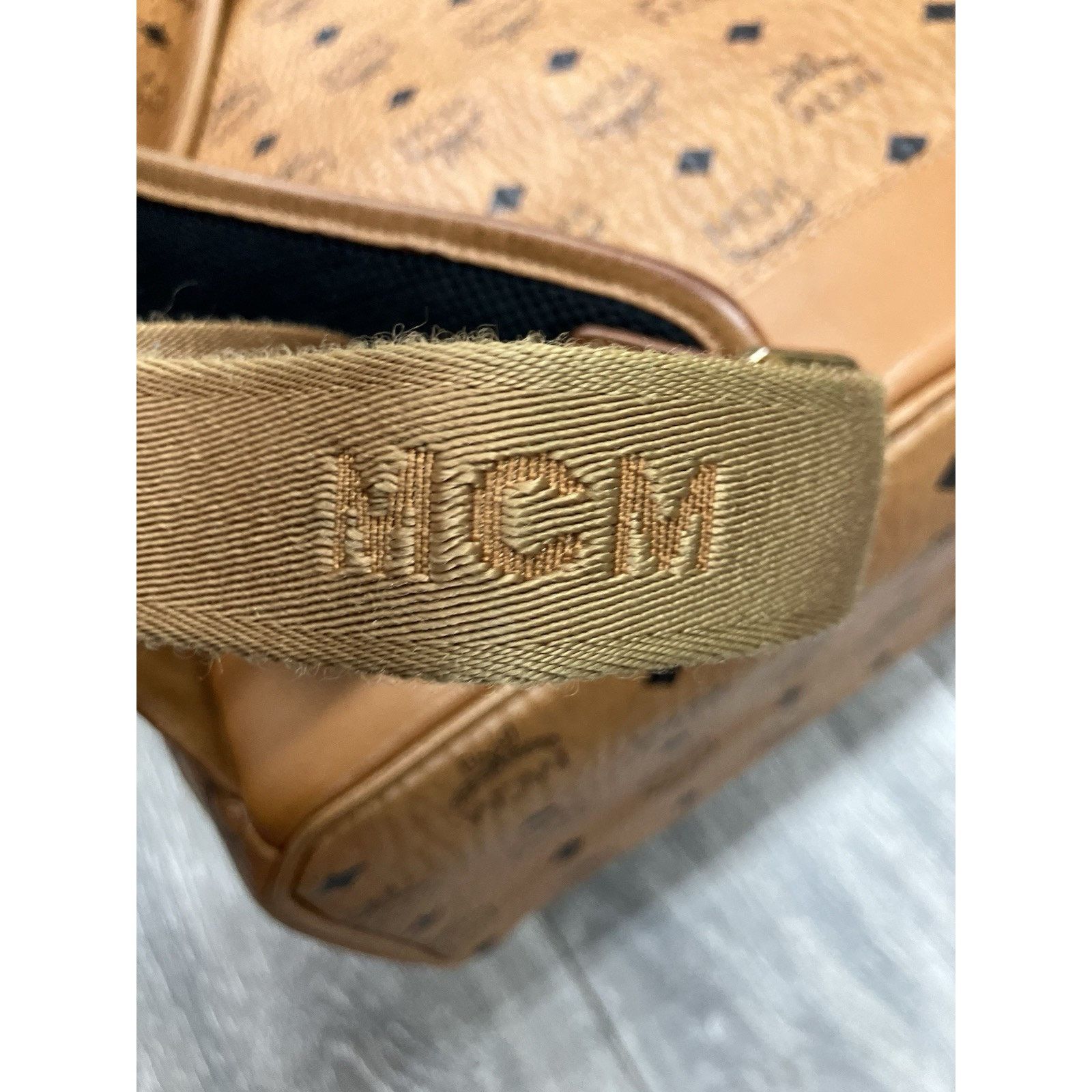 MCM MCM Cognac Stark " M " Studded Backpack | GREAT CONDITION! Size ONE SIZE - 14 Thumbnail