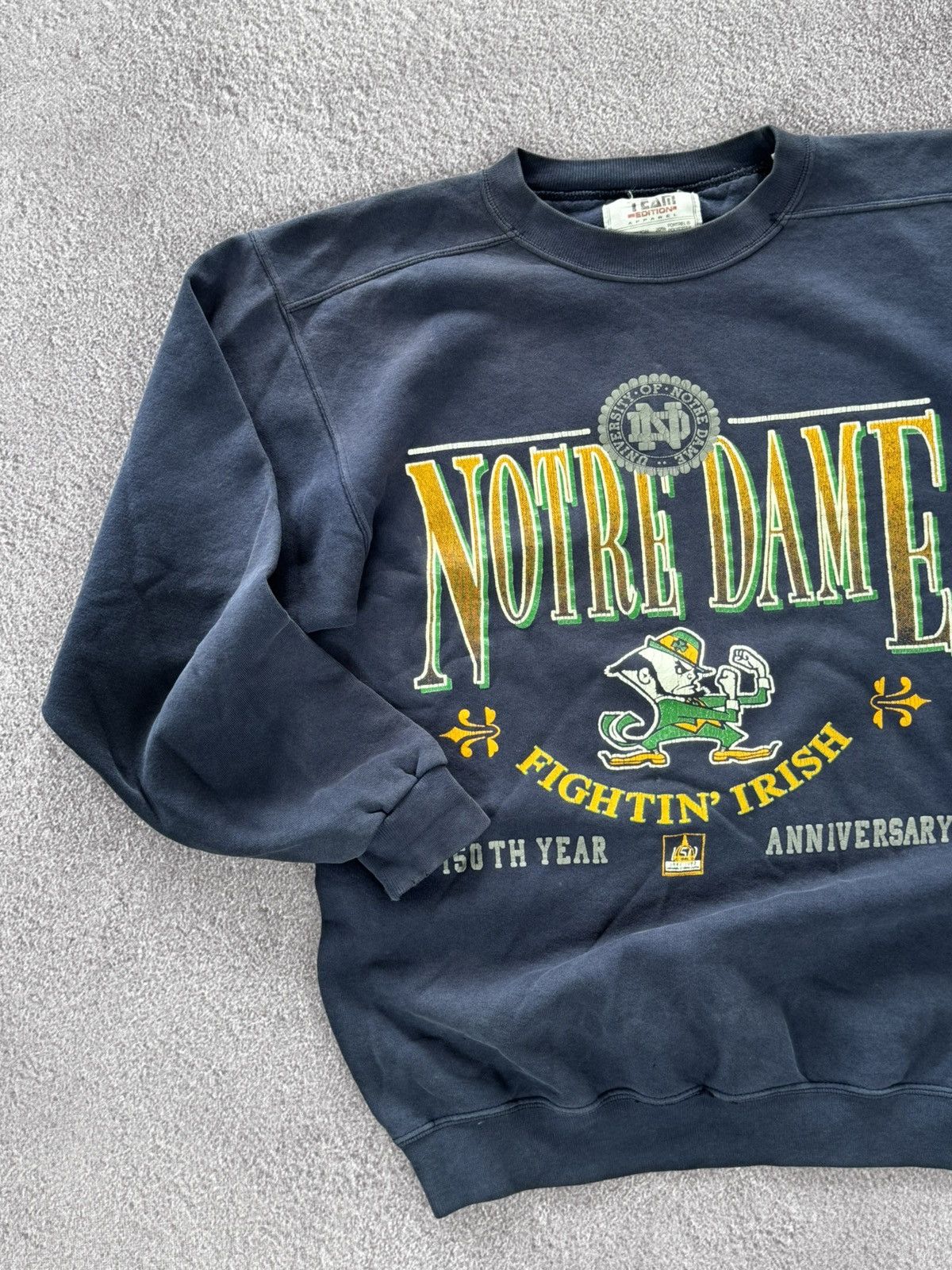 NFL Vintage Notre Dame Big Logo NFL Sweatshirt Size US L / EU 52-54 / 3 - 4 Thumbnail