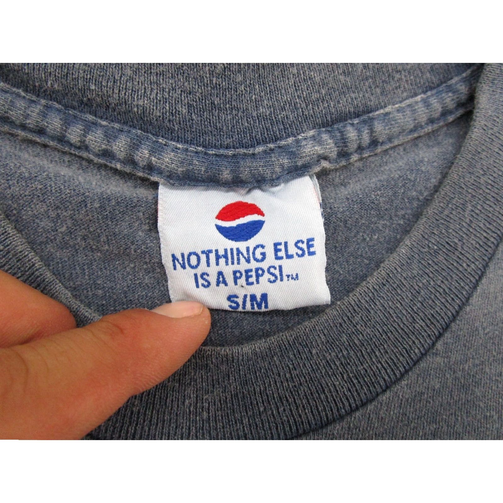Vintage VINTAGE Pepsi Nothing Else But Pepsi Shirt 90s Short Sleeve Men S Blue 90s Pop Mens Size US S / EU 44-46 / 1 - 3 Thumbnail