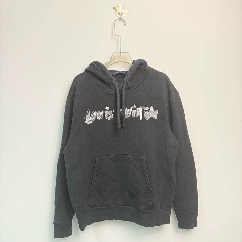 Louis Vuitton Louis Vuitton 23 New Scribble Print Logo Long Sleeve Hoodi Size US M / EU 48-50 / 2 - 1 Thumbnail