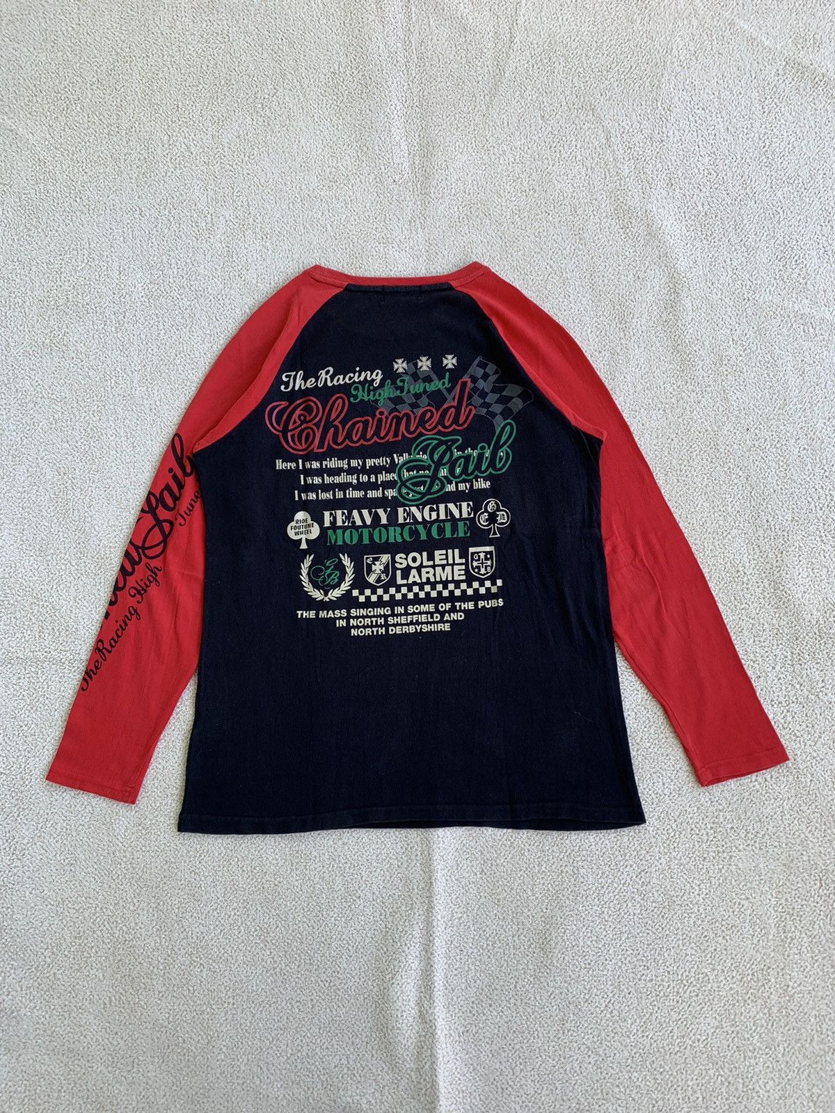 If Six Was Nine × Japanese Brand × Le Grande Bleu (L.G.B.) Japanese Beau Mere poem Long sleeve Size US L / EU 52-54 / 3 - 2 Thumbnail