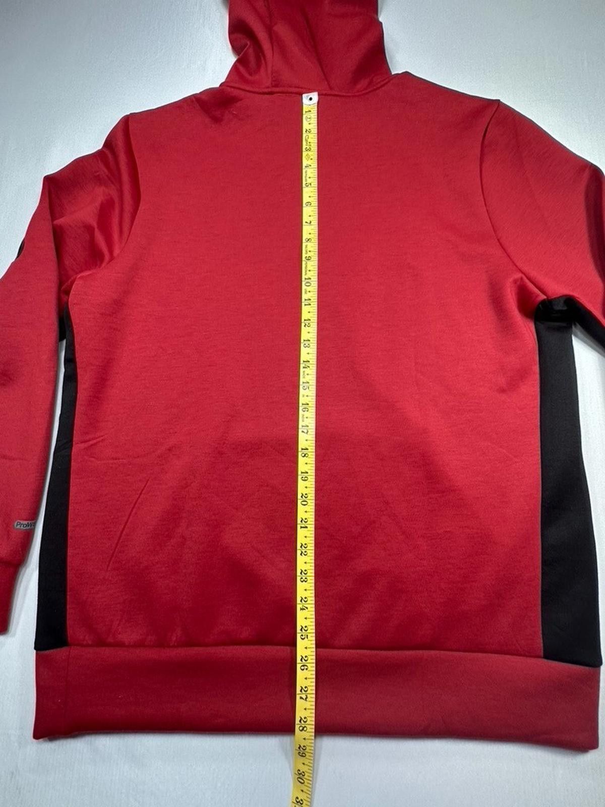 Spyder Spyder Active 1/4 Zip Arm Pocket Drawstring Hoodie Red Men L Size US L / EU 52-54 / 3 - 3 Thumbnail