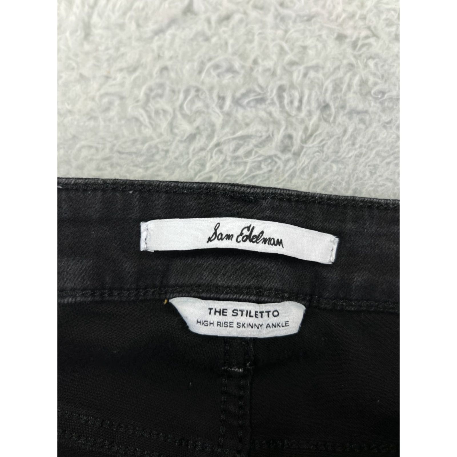 Nine West Nine West Jeans Womens 30 Black High Rise Skinny 28x25 Denim Stretch 5-Pocket Designer Vintage No Size 30" / US 8 / IT 44 - 6 Thumbnail