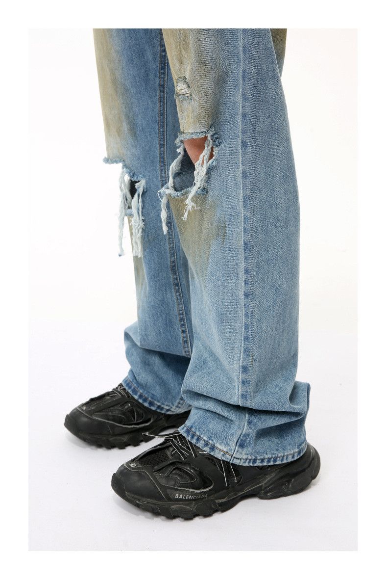 Japanese Brand × Vintage Niche Style Worn-out Hole Jeans Size US 29 - 6 Thumbnail