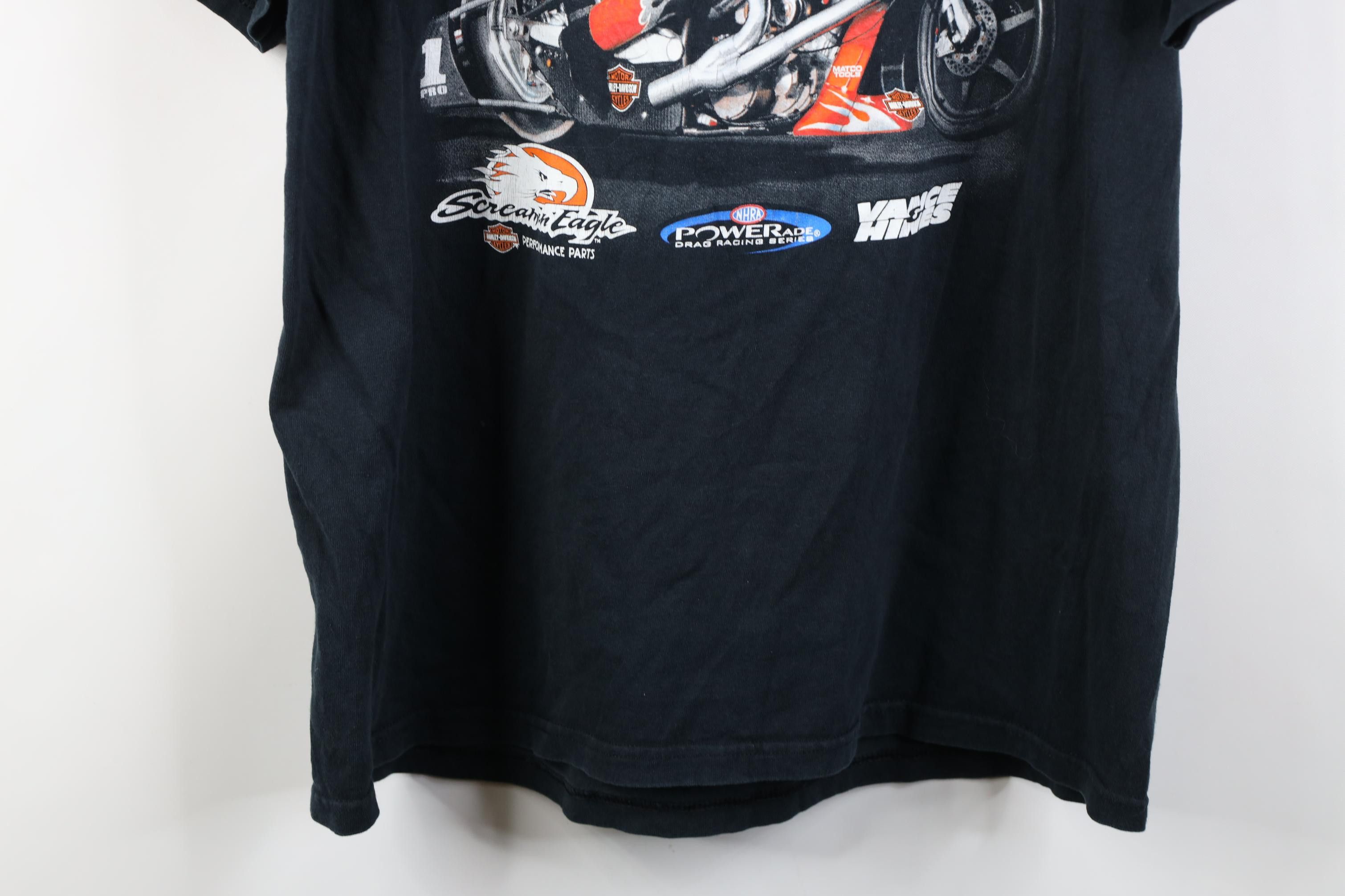Harley Davidson Vintage Y2K 2005 Harley Davidson Motorcycle Racing T-Shirt Size US L / EU 52-54 / 3 - 16 Thumbnail