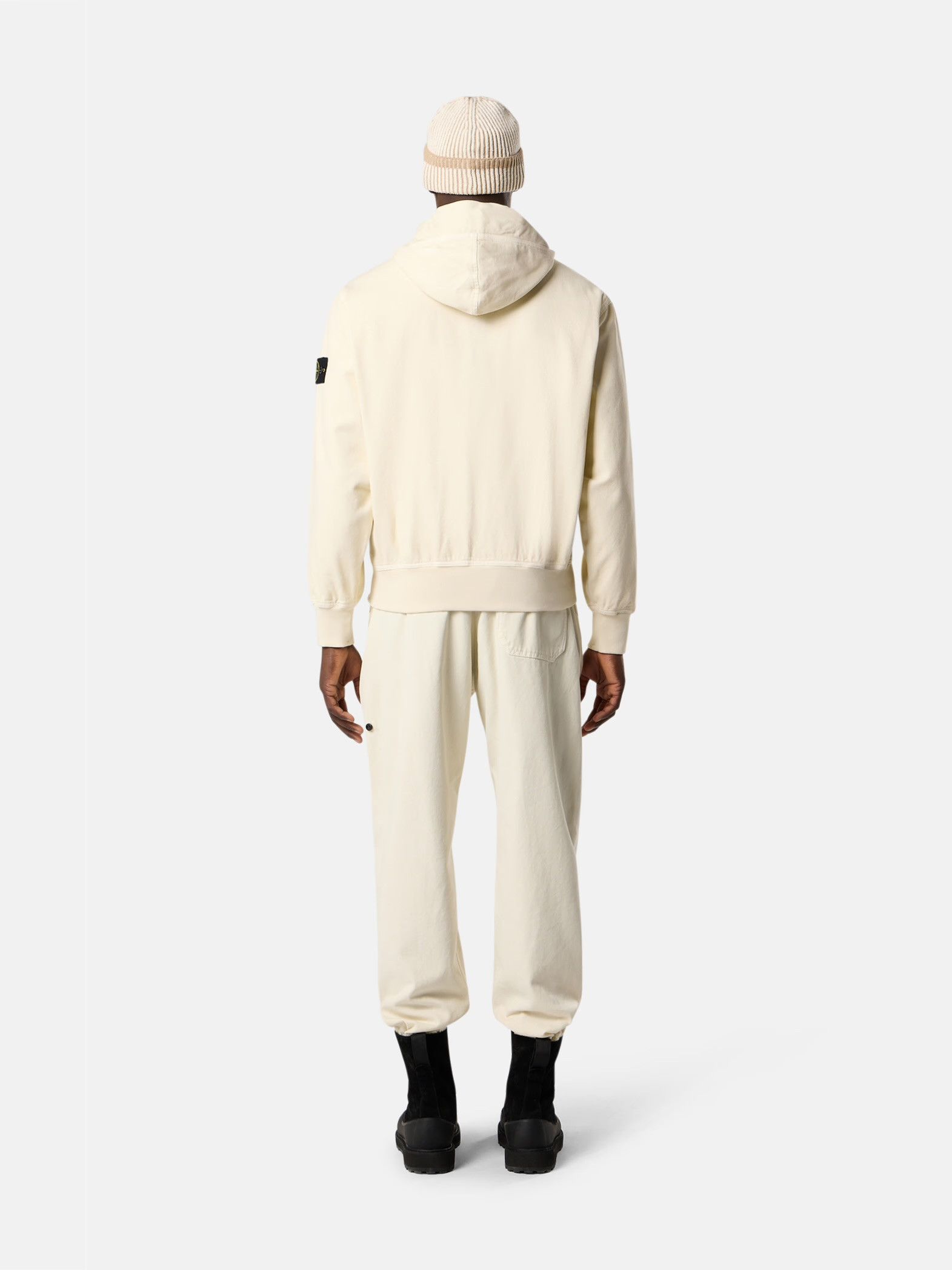 Stone Island ORGANIC PANAMA COTTON 'OLD' EFFECT HOODIE SWEATER Size US M / EU 48-50 / 2 - 13 Thumbnail