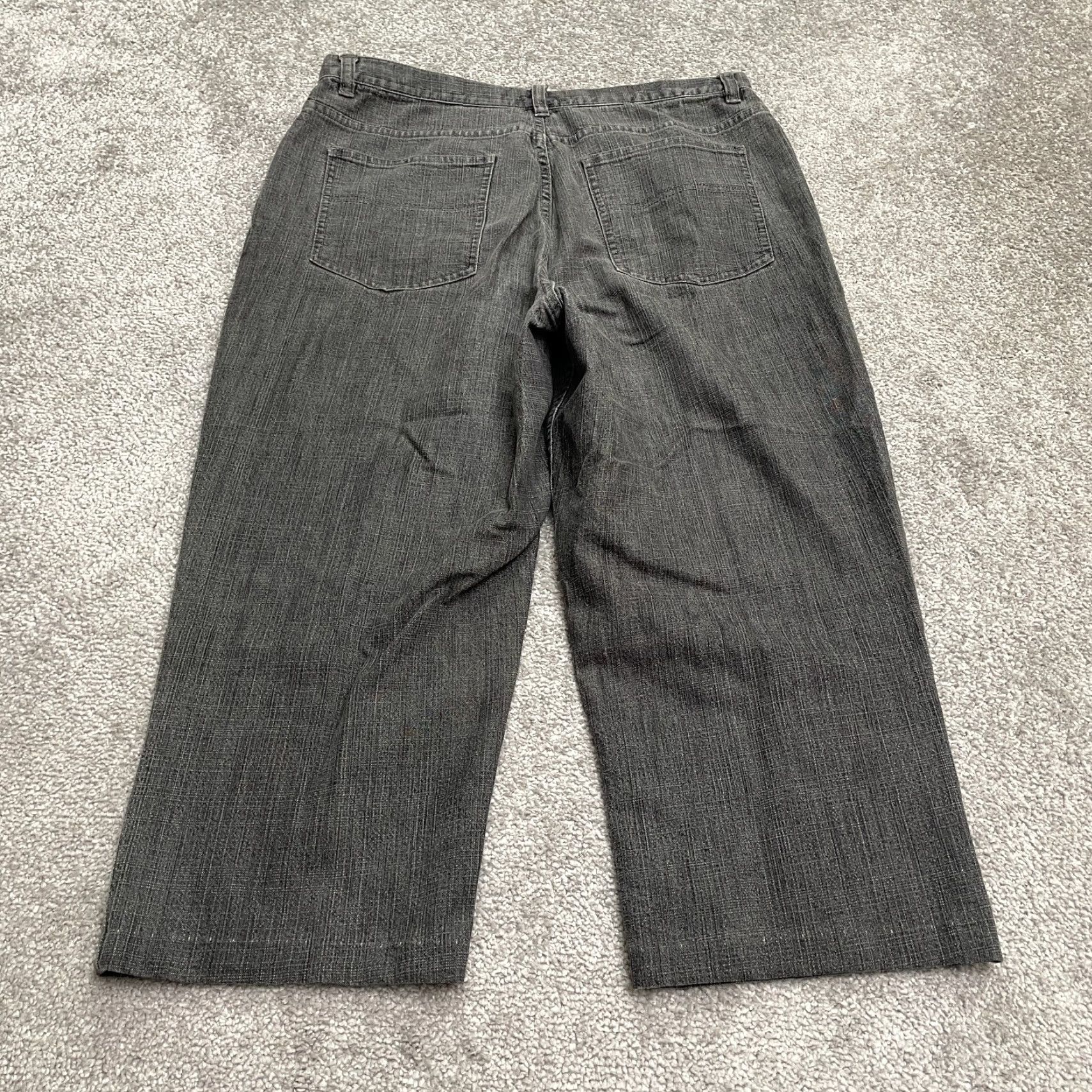 Vintage Chico's Womens Jeans Capri Denim Black High Rise 30x19 Casual Straight Size 30" / US 8 / IT 44 - 2 Thumbnail