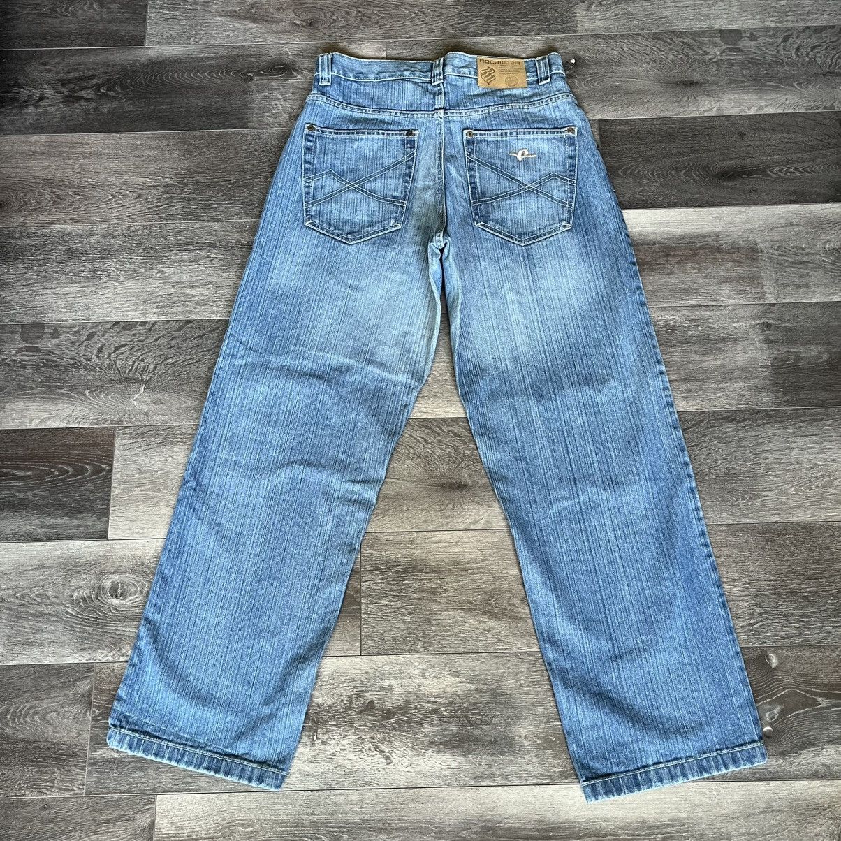 Rocawear Vintage 2000s Rocawear Baggy Skater Washed Denim Jeans 32x32 Size US 32 / EU 48 - 1 Thumbnail