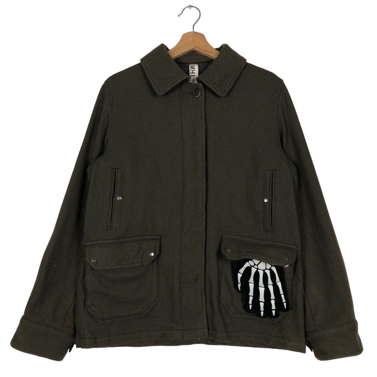 Japanese Brand Vintage Margarett Howell Wool Inspector Jacket Cargo Pocket Size US M / EU 48-50 / 2 - 1 Thumbnail