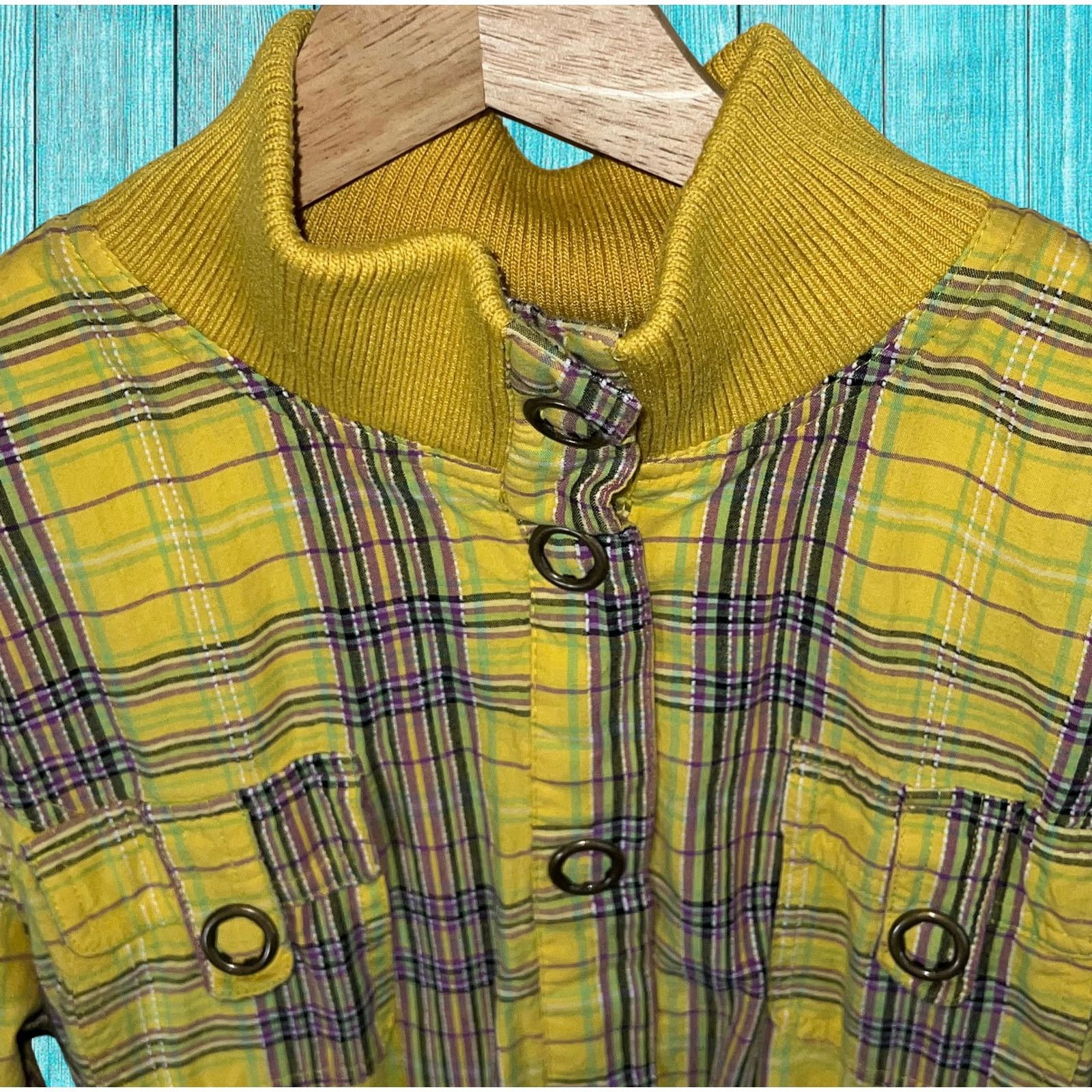Forever 21 Forever 21 Yellow Button Jacket Blazer Size L / US 10 / IT 46 - 7 Thumbnail