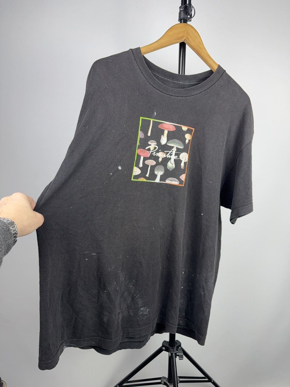 Primitive 00s Primitive Mushroom Graphic SK8 Skate T-Shirt Black XL Size US XL / EU 56 / 4 - 8 Thumbnail