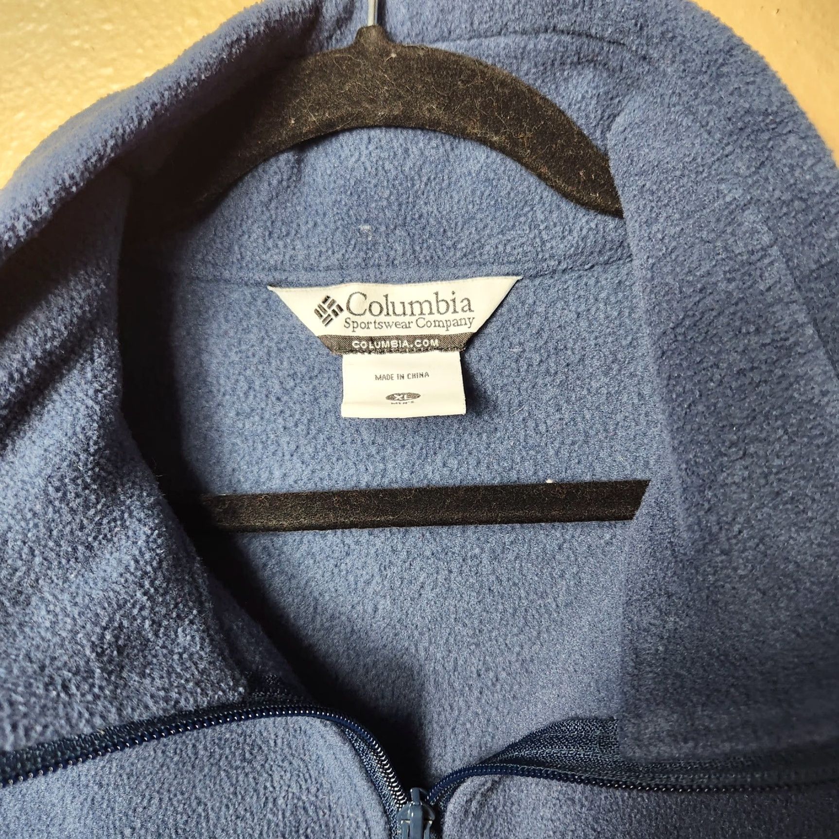 Vintage Columbia Vest Mens Navy Fleece Full Zip Collared Zipper Pockets-XL Size Size US XL / EU 56 / 4 - 5 Thumbnail
