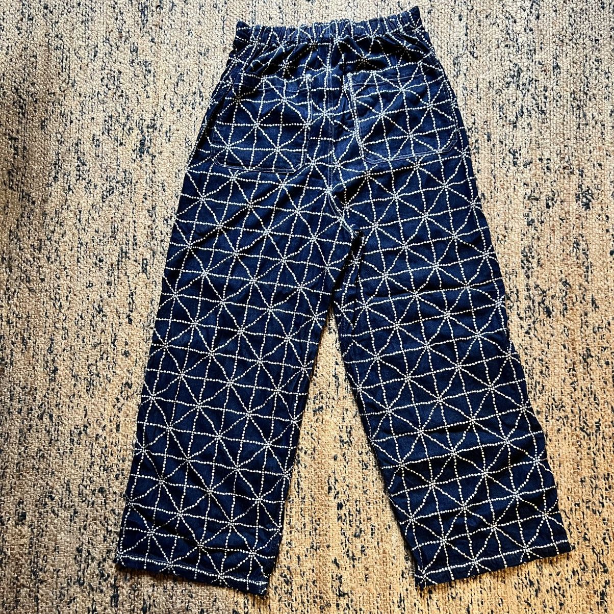 Kapital Kapital 8OZ COLOR DENIM FOLD DOJO EASY BAGGY PANTS Blue Xl Size US 34 / EU 50 - 5 Thumbnail