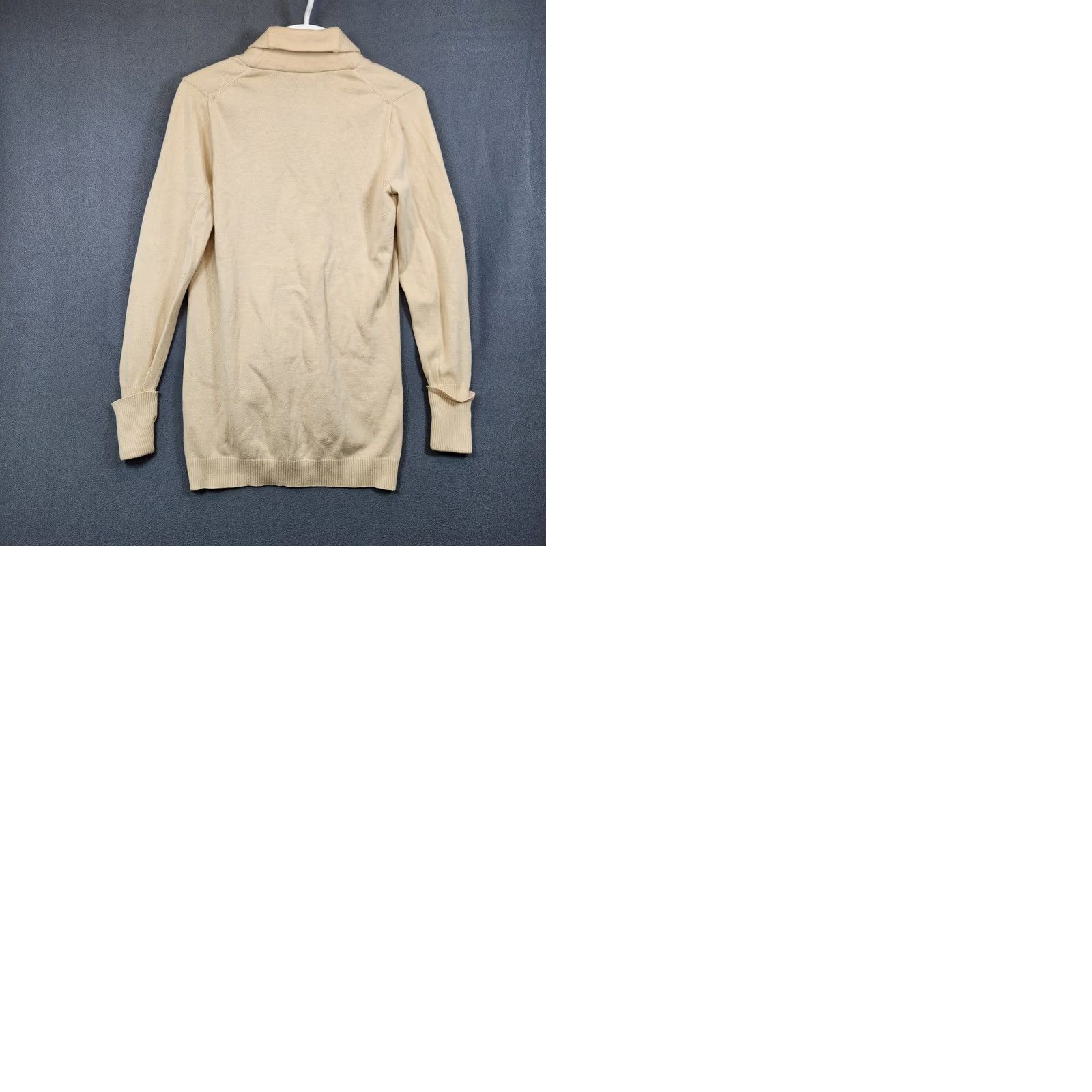 J.Crew J Crew Womens Sweater Medium Cream Cardigan Cashmere Blend Shawl Long Line Size M / US 6-8 / IT 42-44 - 10 Thumbnail