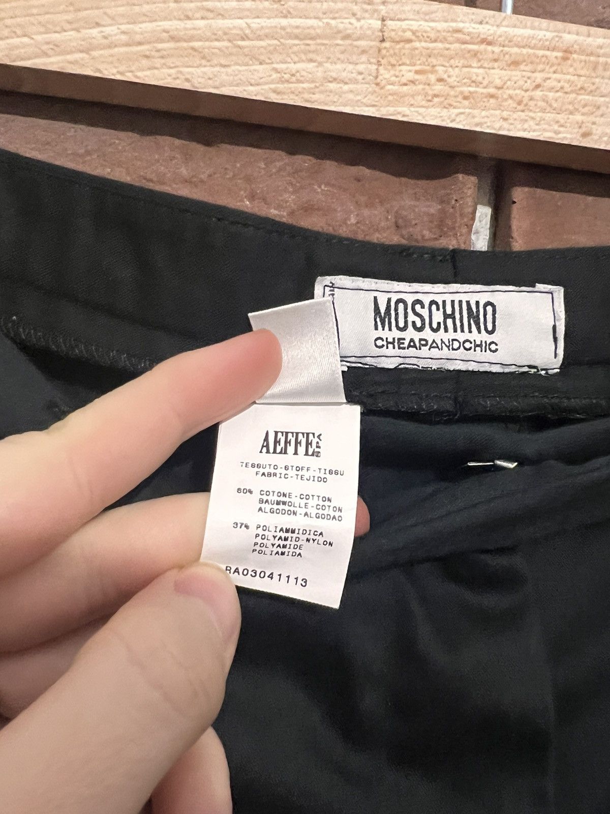 Moschino Moschino Cheap and Chic Trousers Casual Suit Pants Black Size 34" / US 12 / IT 48 - 5 Thumbnail