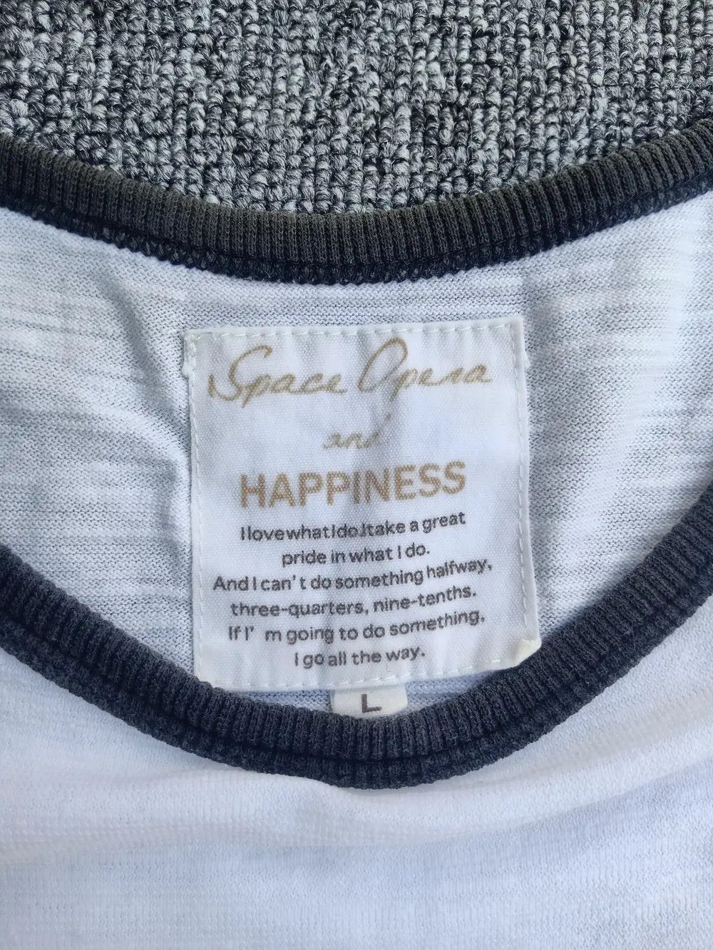 Japanese Brand Space Opera Gothic Morality Back Poem Vintage Style Size L / US 10 / IT 46 - 3 Thumbnail