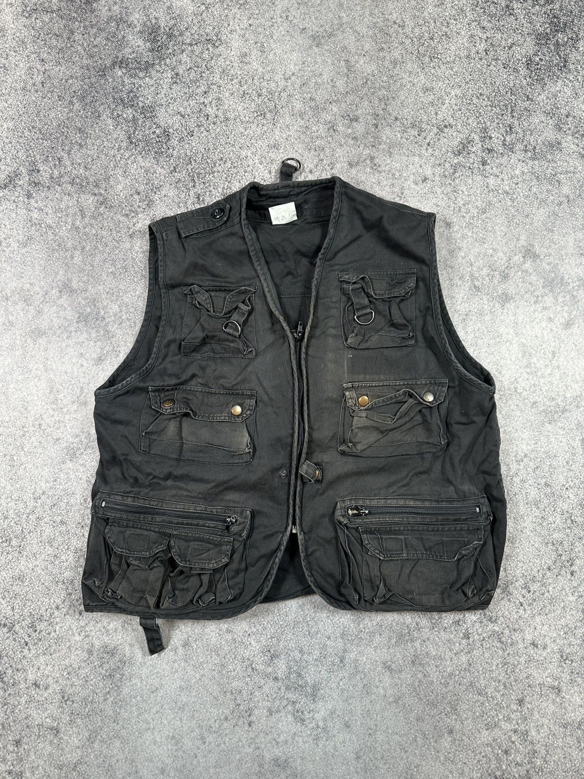 Vintage Vintage Security Back Big Logo Pocket Vests Streetwear Rare Size US L / EU 52-54 / 3 - 3 Thumbnail