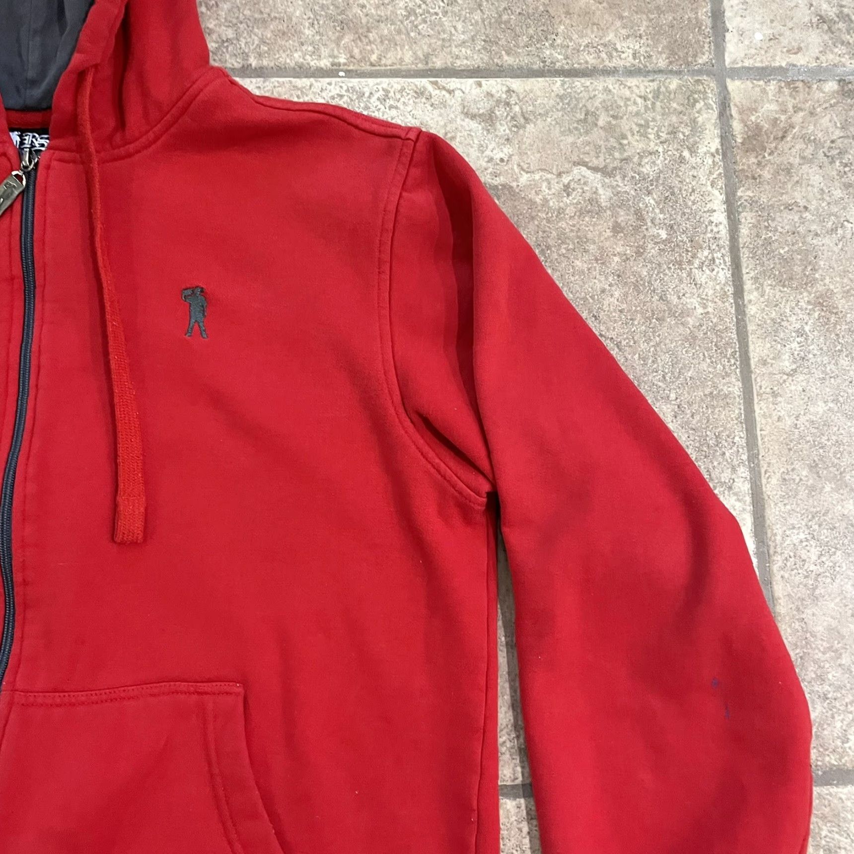 Vintage Ryan Sheckler Men's Red Cotton Zip-Up Windbreaker Hoodie Jacket XL Clothing Size US XL / EU 56 / 4 - 2 Thumbnail