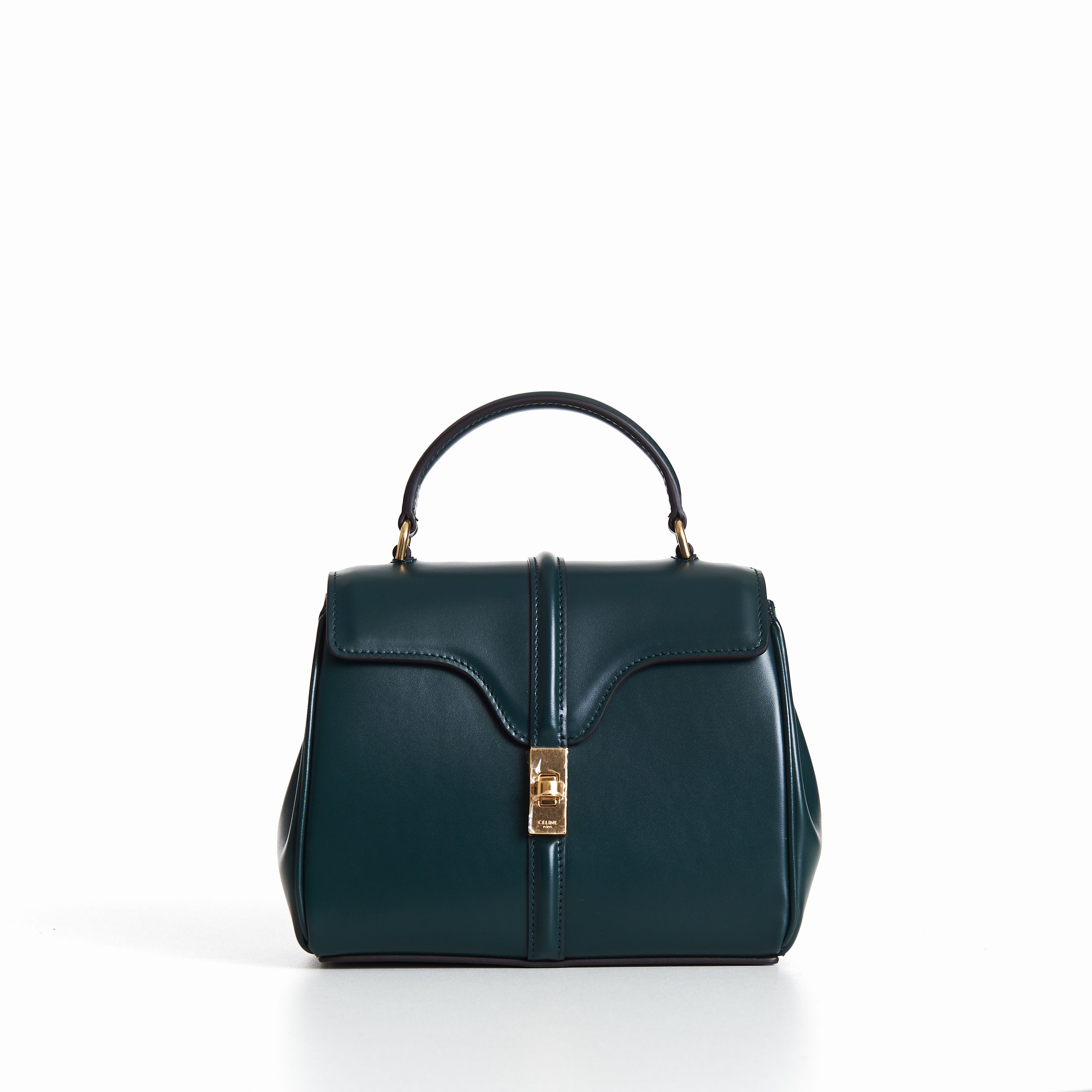 Celine Mini 16 In Amazone Green Satinated Calfskin Size ONE SIZE - 1 Thumbnail