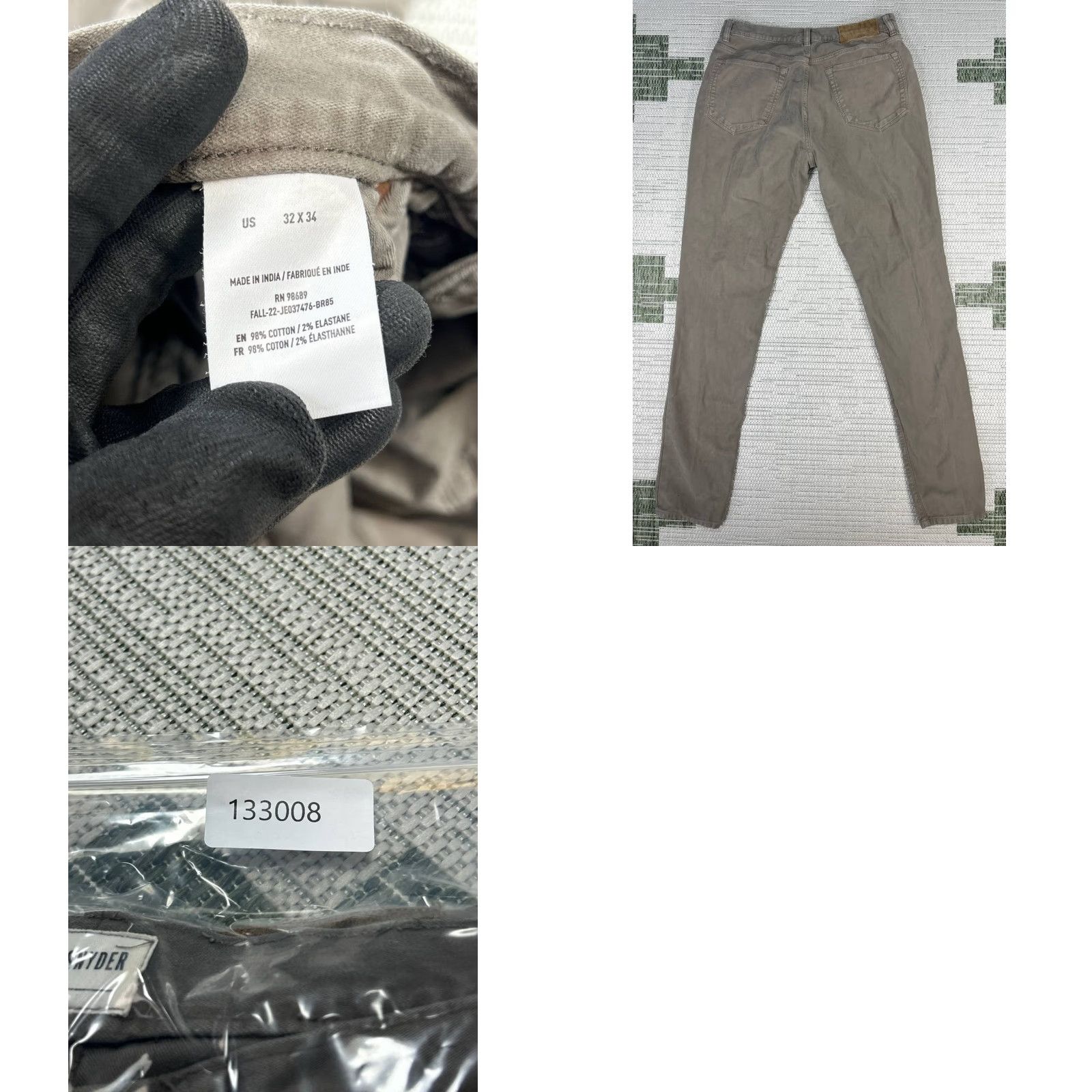 Todd Snyder Todd Snyder Pants Mens 32 Light Brown Cotton Slim Fit 32x33 Size US 32 / EU 48 - 8 Thumbnail