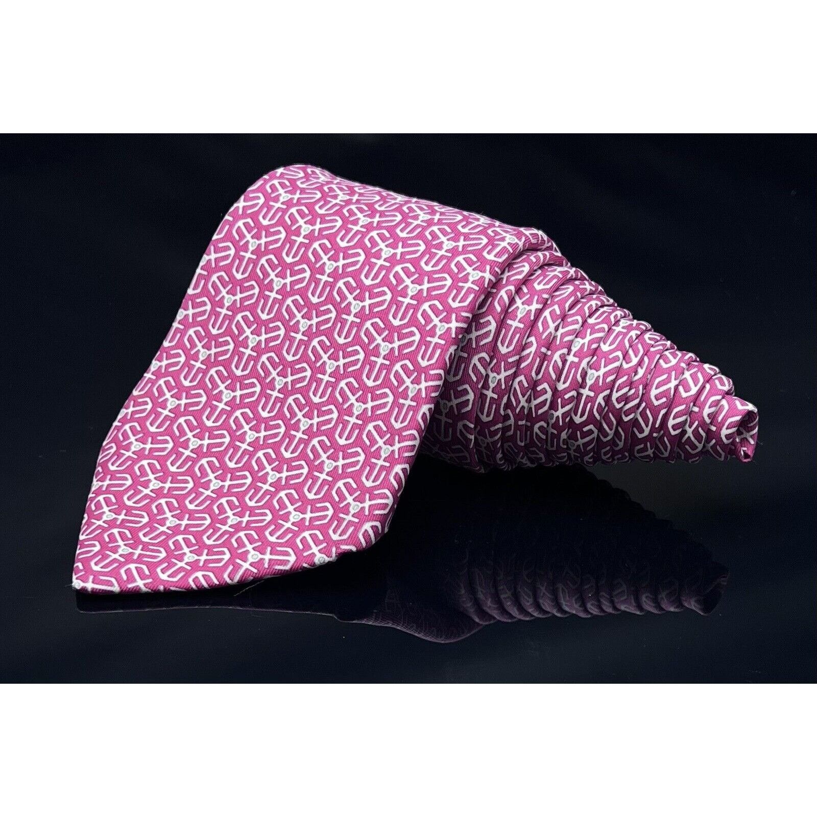 Donald Trump HERMES PARIS (7128 FA) MEN'S TIE 100% SILK MADE IN FRANCE Size ONE SIZE - 1 Thumbnail