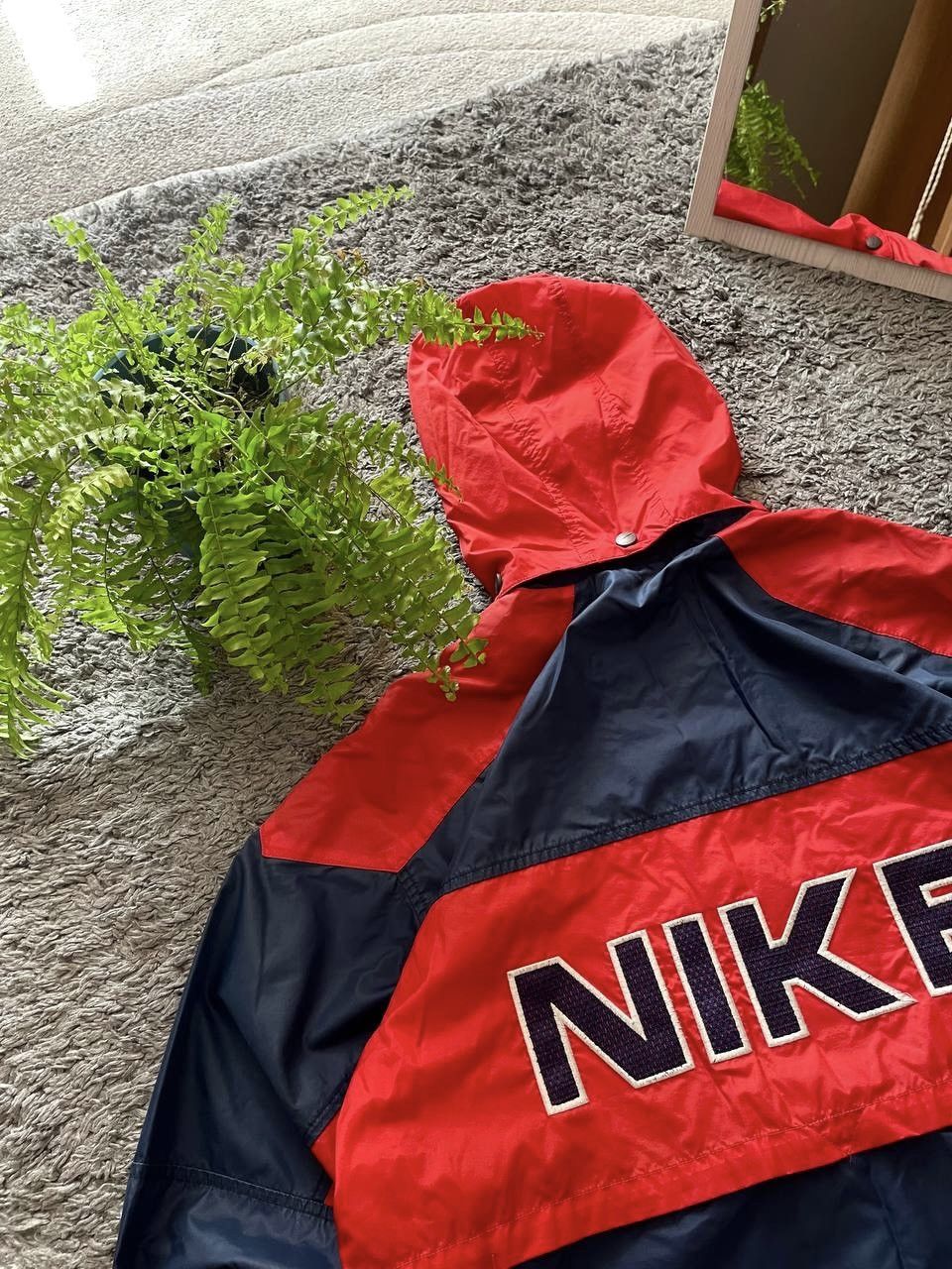 Nike × Vintage 90s Nike Vintage Light Jacket Streetwear Big Logo Swoosh Y2k Size US L / EU 52-54 / 3 - 7 Thumbnail
