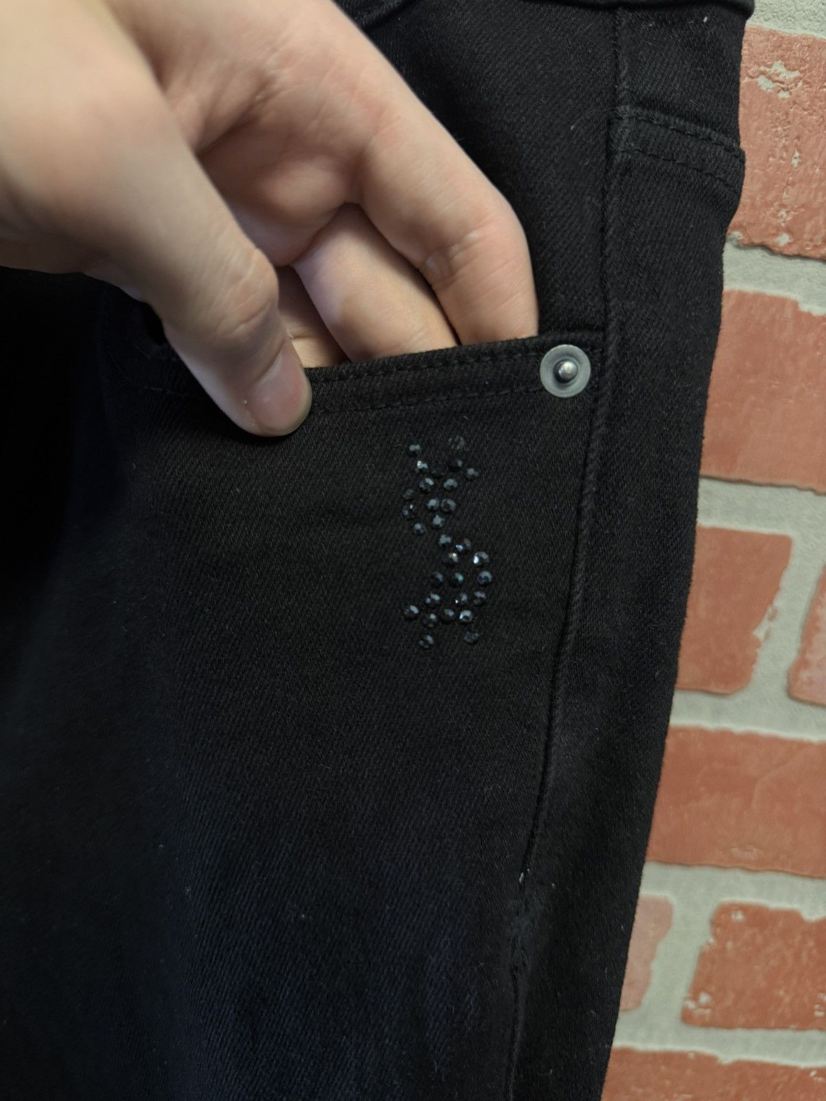 Ksubi Ksubi Black Jeans Crystals Size 33 Flawless 🧼 $350 Retail Size US 33 - 8 Thumbnail