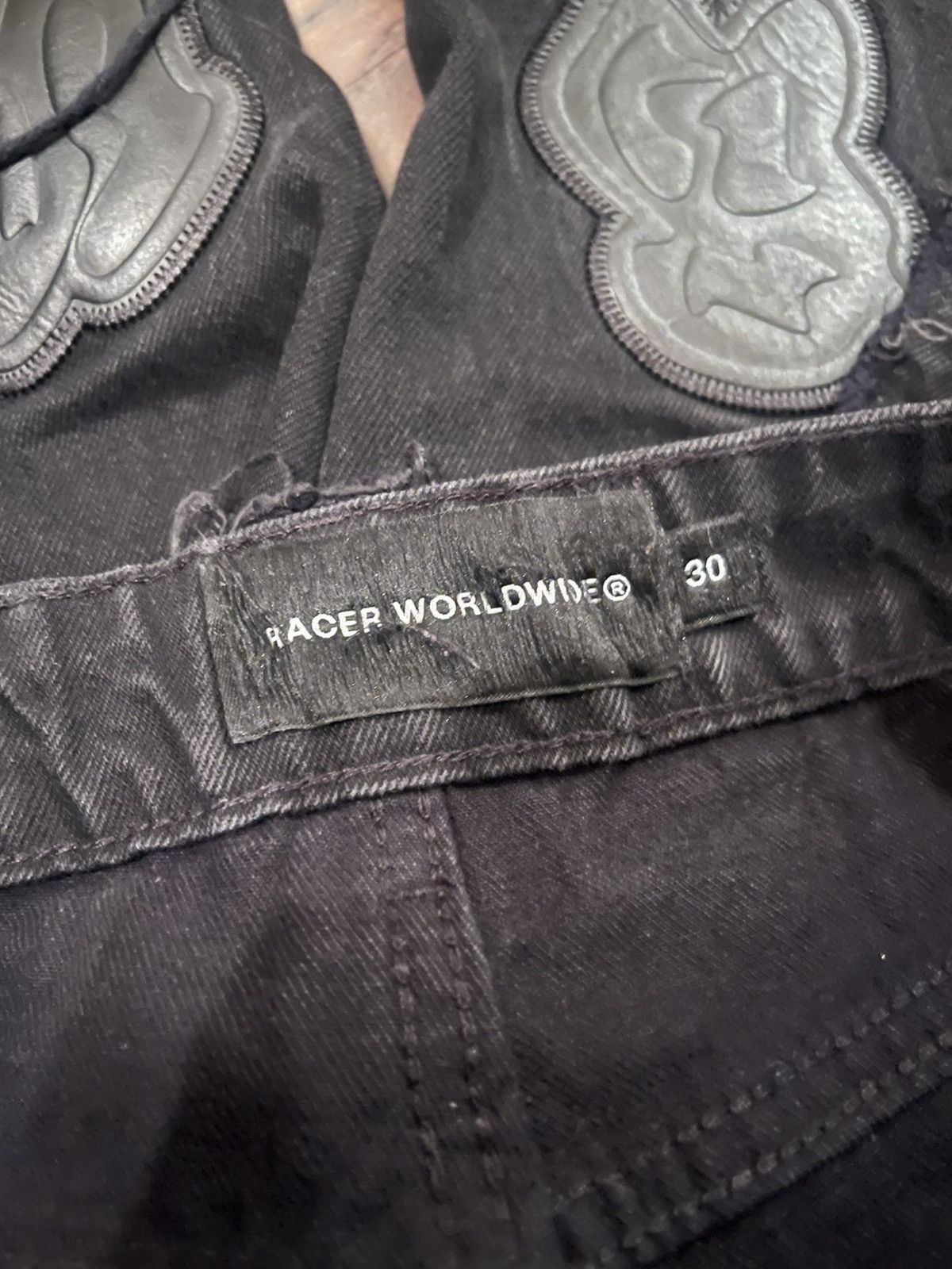 Racer Worldwide Racer Worldwide Patch Jeans Black Size US 30 / EU 46 - 6 Thumbnail