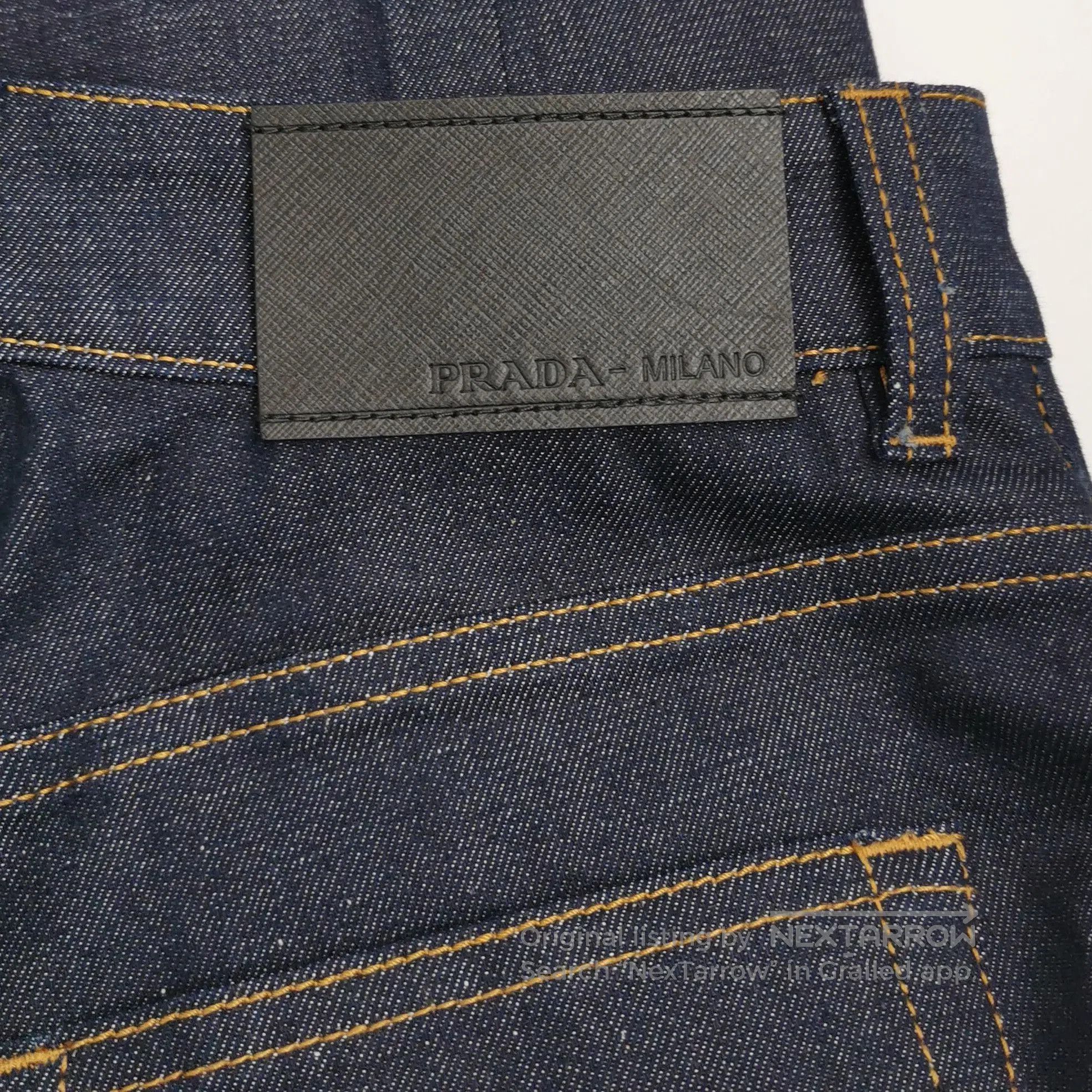 Prada Prada Logo Cotton Long Pants Size 24 . Size 24" / US 00 / IT 34 - 2 Thumbnail