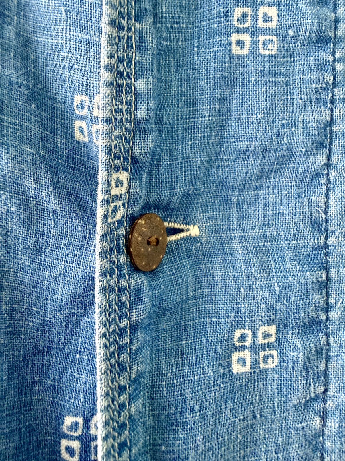 Kapital Indigo Dyed Linen Shirt Size US M / EU 48-50 / 2 - 4 Thumbnail