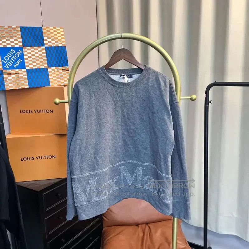 Max Mara MaxMara Gray Cotton Sweatshirt for Women . Size M / US 6-8 / IT 42-44 - 1 Thumbnail