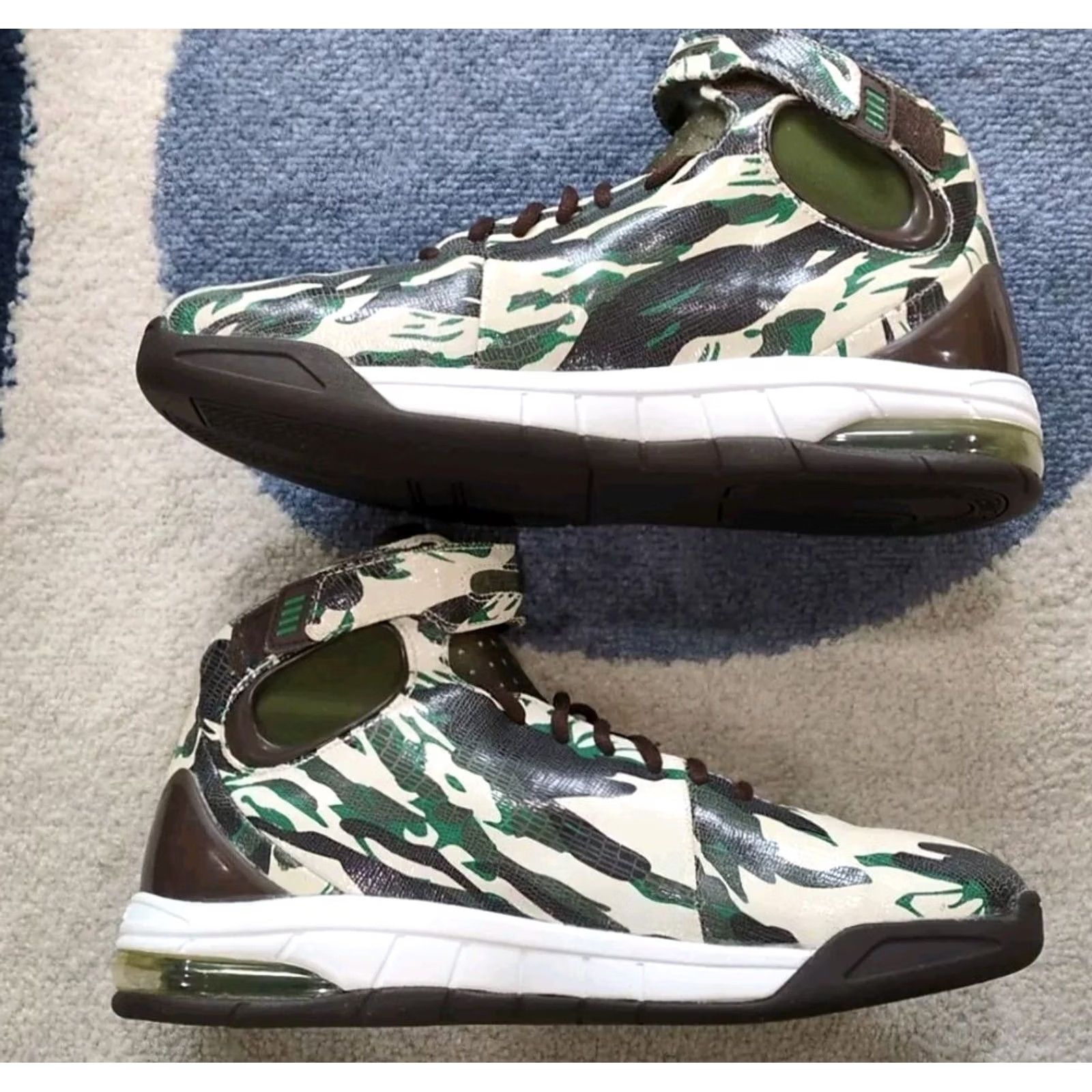 Nike VINTAGE Nike Air Max Huarache 2k4 312544-121 Olive Camo Army Pine Green Military Size 12 Mens Size US 12 / EU 45 - 2 Thumbnail