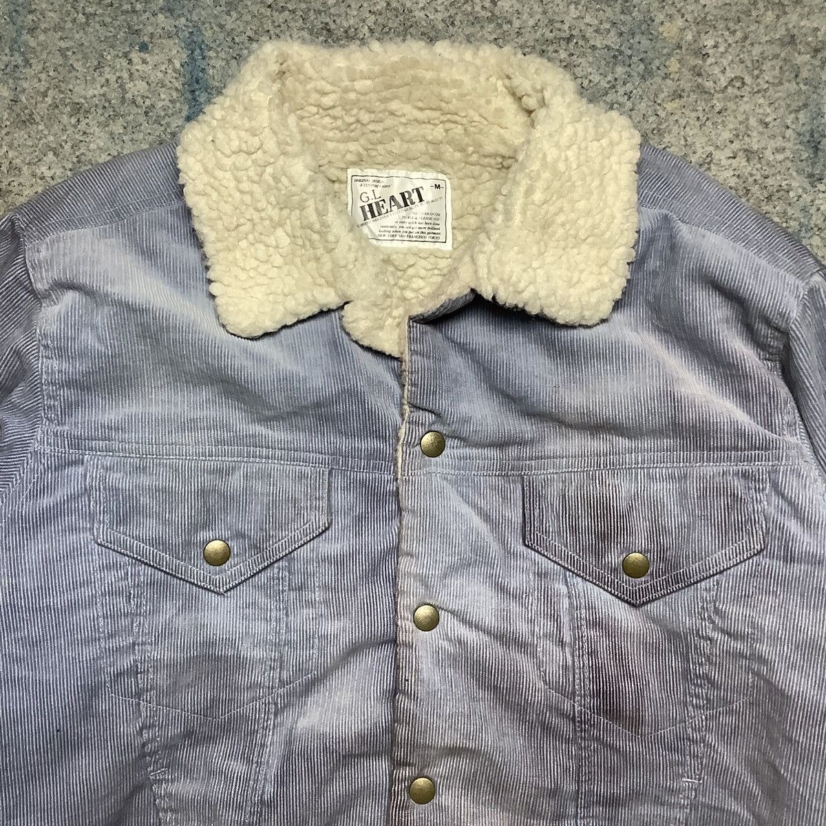 Japanese Brand × Vintage Vintage GL Heart Sherpa Jacket Sunfaded Size US M / EU 48-50 / 2 - 2 Thumbnail