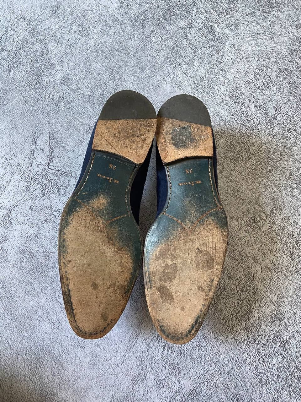 Kiton KITON Napoli Mens Blue Suede Shoes Loafers Men's Size US 9.5 / EU 42-43 - 10 Thumbnail