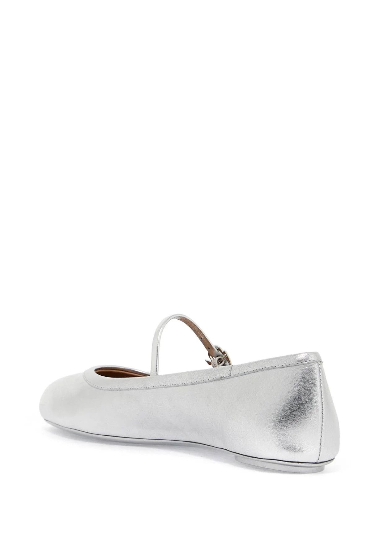 Gianvito Rossi o1s22i1n1024 Carla Ballet Flats in Silver Size US 11 / IT 41 - 3 Thumbnail