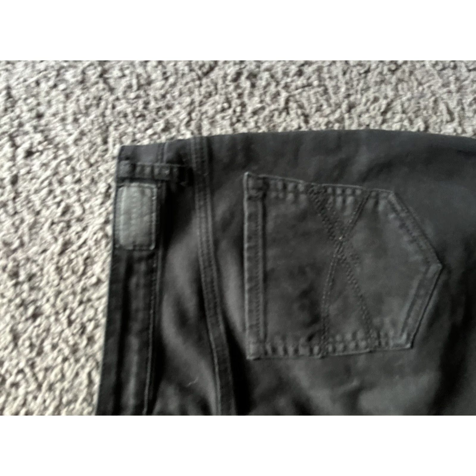 Vintage VINTAGE Aeropostale Women's Shorts Size 12 High Waist Black Denim Hot Pants Stretch Casual Size 34" / US 12 / IT 48 - 3 Thumbnail