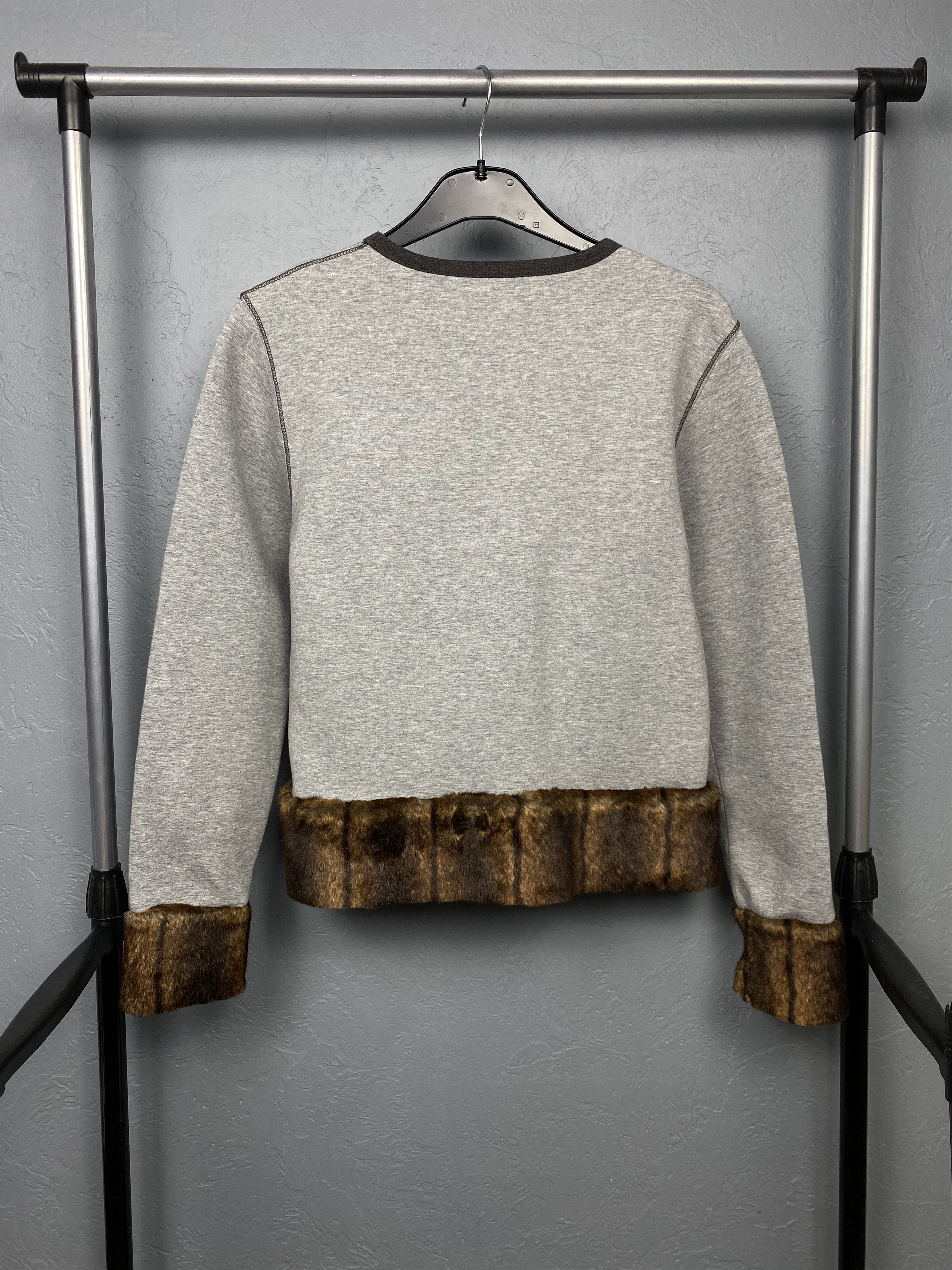 Emporio Armani Emporio Armani Vintage Fur Hair Crew Neck Sweatshirt Size S / US 4 / IT 40 - 6 Thumbnail