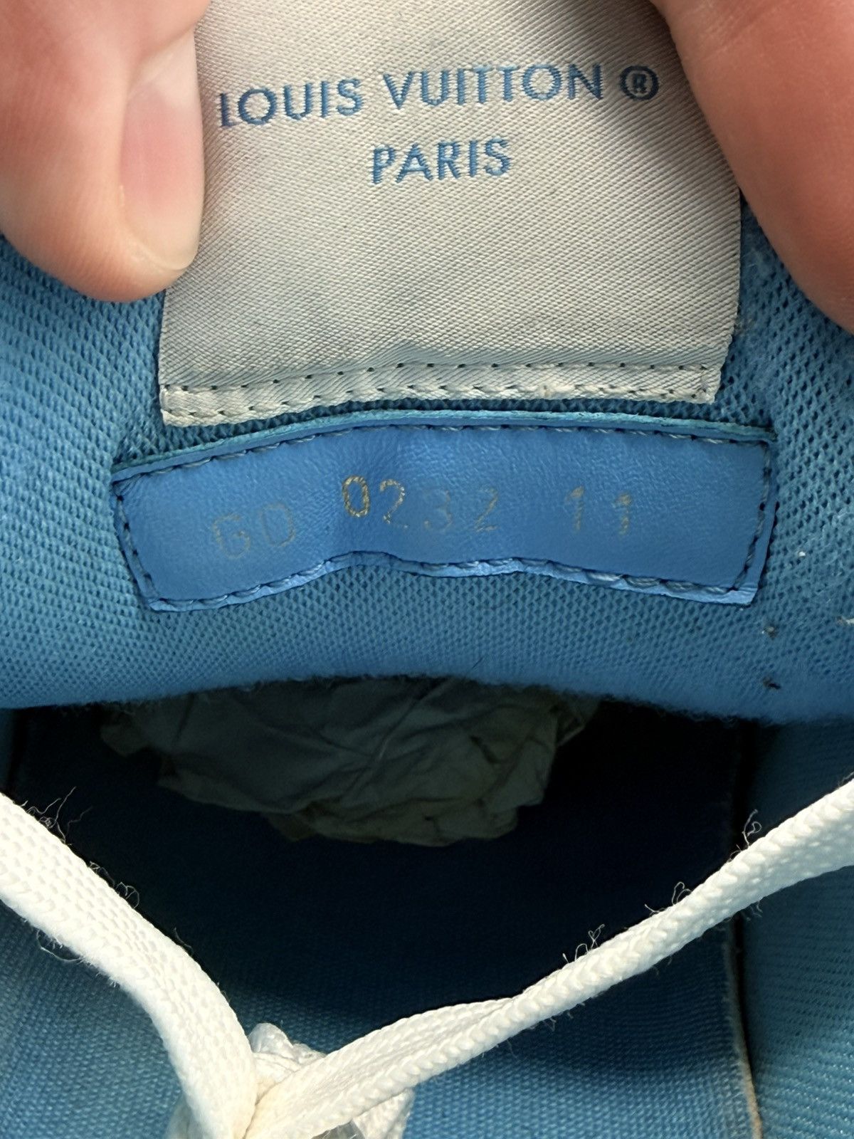 Louis Vuitton Size 12 - Louis Vuitton Trainer Blue Strap Size US 12 / EU 45 - 7 Thumbnail