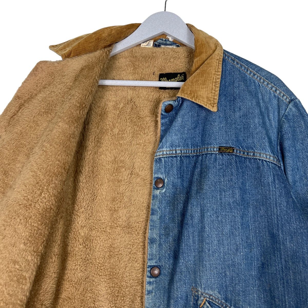 Vintage 🔥 VINTAGE WRANGLER SHEARLING TRUCKER JACKET MADE IN USA Size US M / EU 48-50 / 2 - 11 Thumbnail