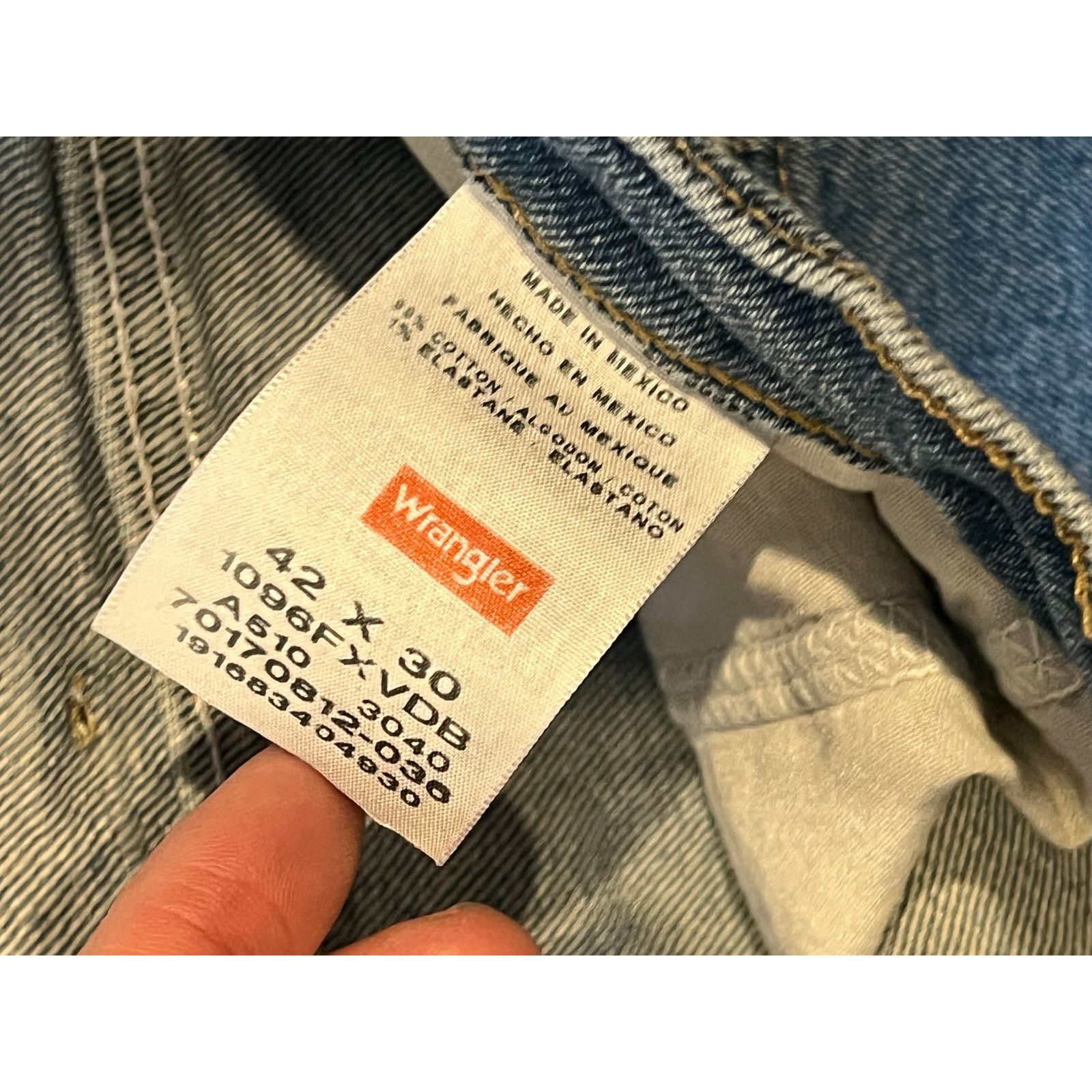 Wrangler Wrangler Classic Straight Leg Jeans Mens 42x30 Size US 42 / EU 58 - 3 Thumbnail