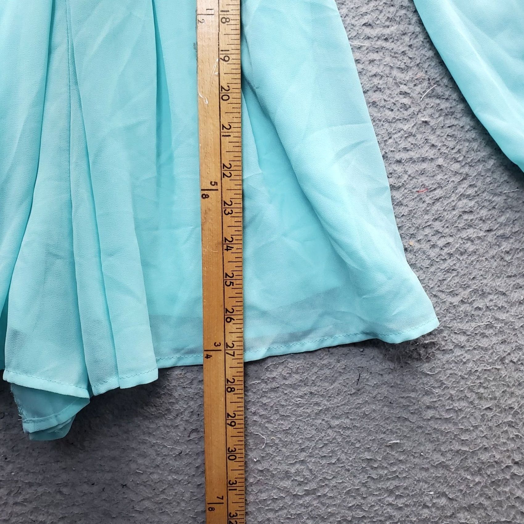 Vintage Parvenue Romper Womens Small Blue V-Neck Long Sleeve Lined Belted Waist Back Zip Shirt Size S / US 4 / IT 40 - 3 Thumbnail