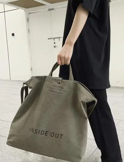 Japanese Brand Tote Bag Vintage Japanese Brand Canvas Shoulder Bag Size ONE SIZE - 3 Thumbnail