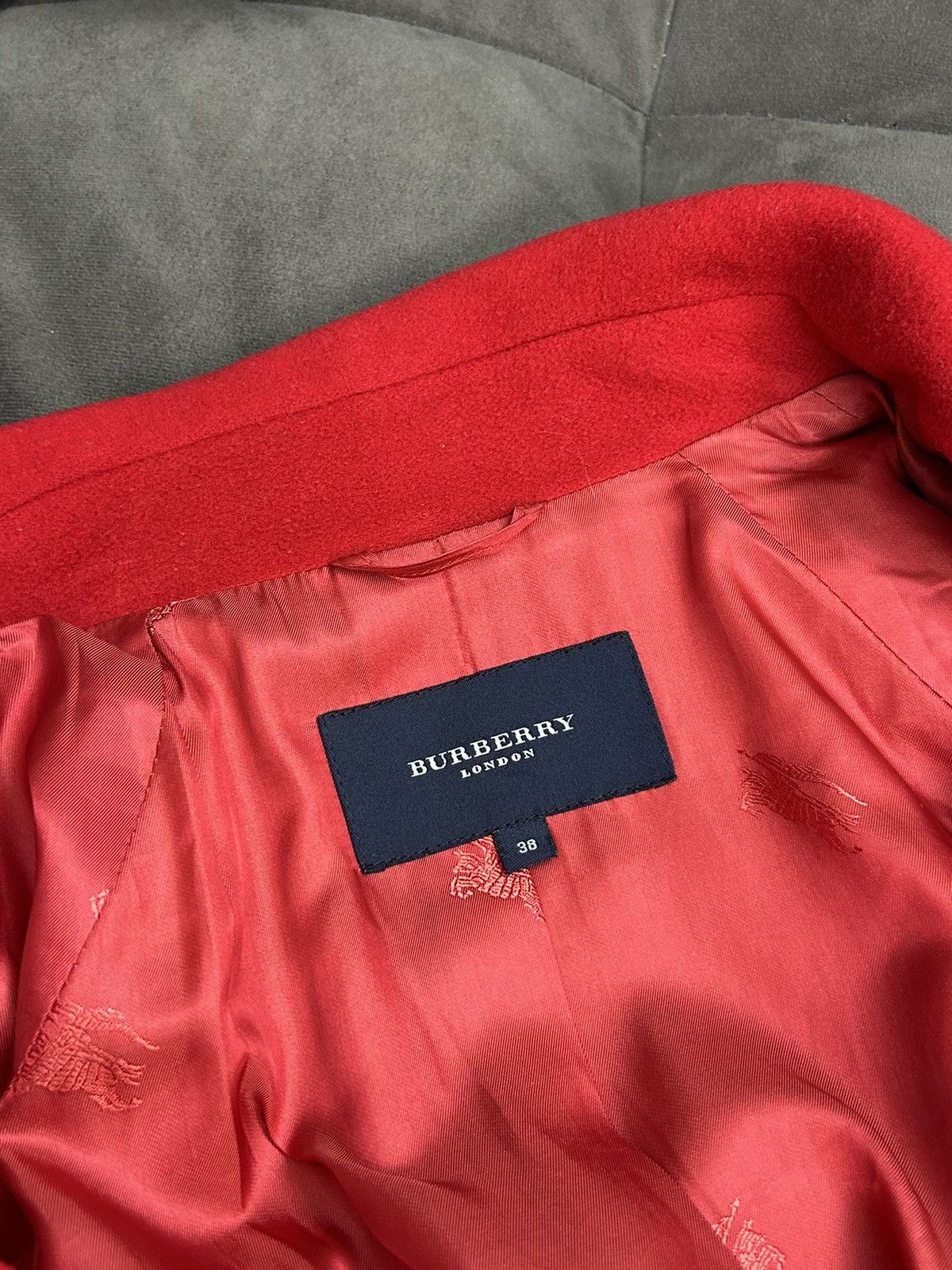 Burberry Burberry London Red Wool Cashmere Coat – Women’s 38 Size M / US 6-8 / IT 42-44 - 13 Thumbnail
