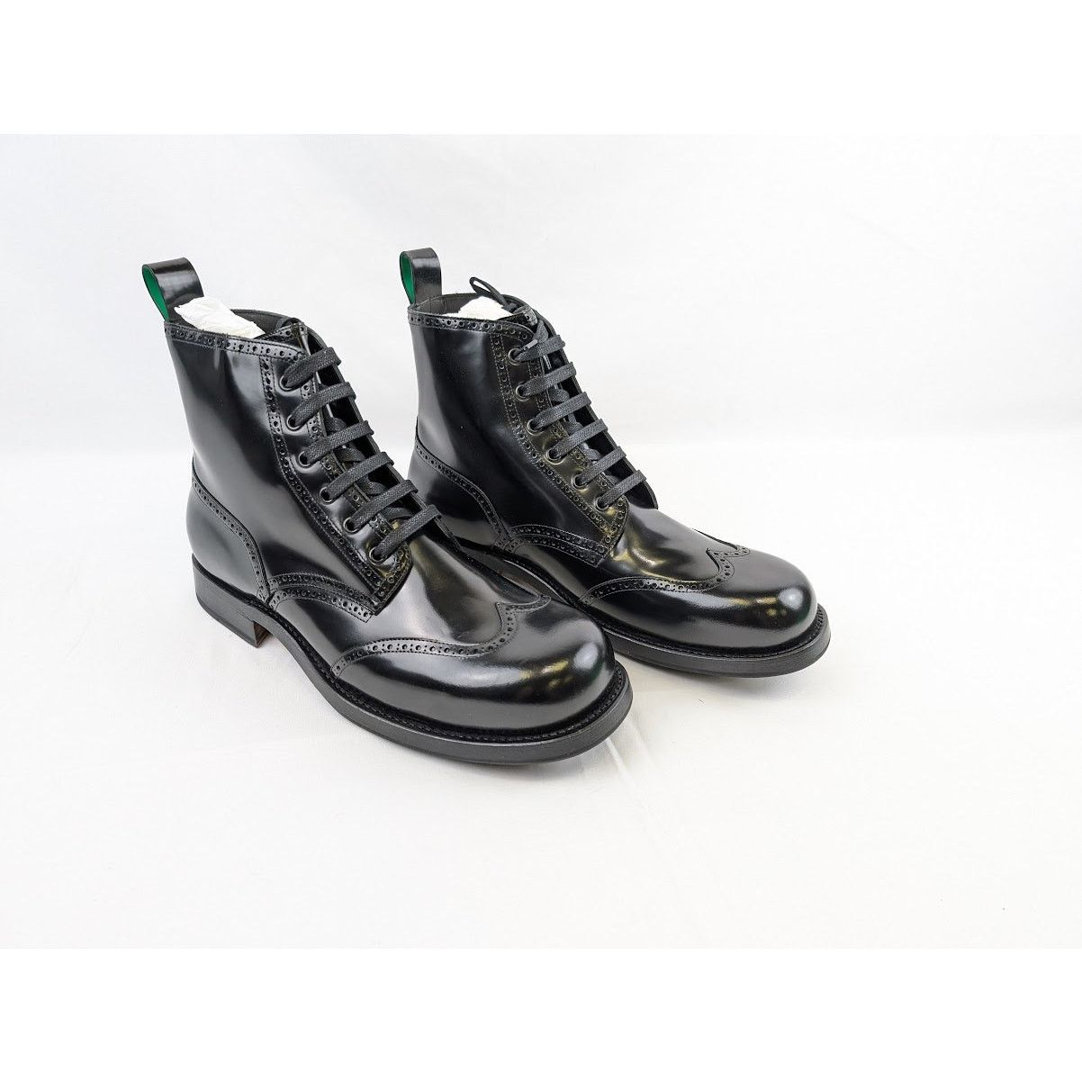 Bottega Veneta o1rshd1 Q:2 / Gloss Vinyl Wardrobe Ankle Boots in Black Size US 11 / EU 44 - 11 Thumbnail