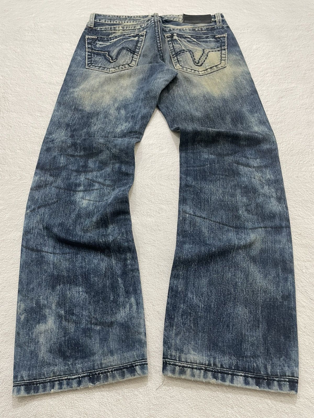 Hysteric Glamour 2000s Acid Washed Distressed Denim Vintage Y2K Size US 31 - 6 Thumbnail