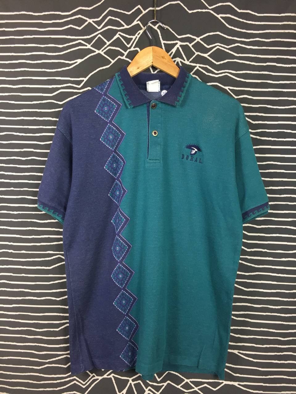Vintage Vtg HEAD Tennis Brand Aztec Native Style Polo Tee Size US M / EU 48-50 / 2 - 2 Thumbnail