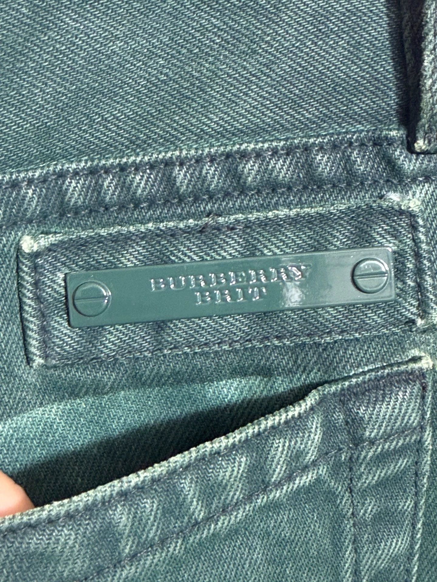 Burberry Burberry Straight Leg Jeans Olive Green 32 Size US 32 / EU 48 - 5 Thumbnail
